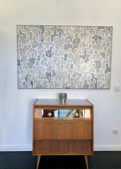 Minimal Crowd di Gaetan de Seguin - Pittura astratta contemporanea