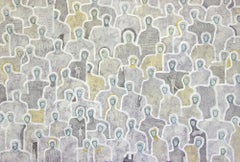 Multitud mínima by Gaetan de Seguin - Pintura abstracta contemporánea