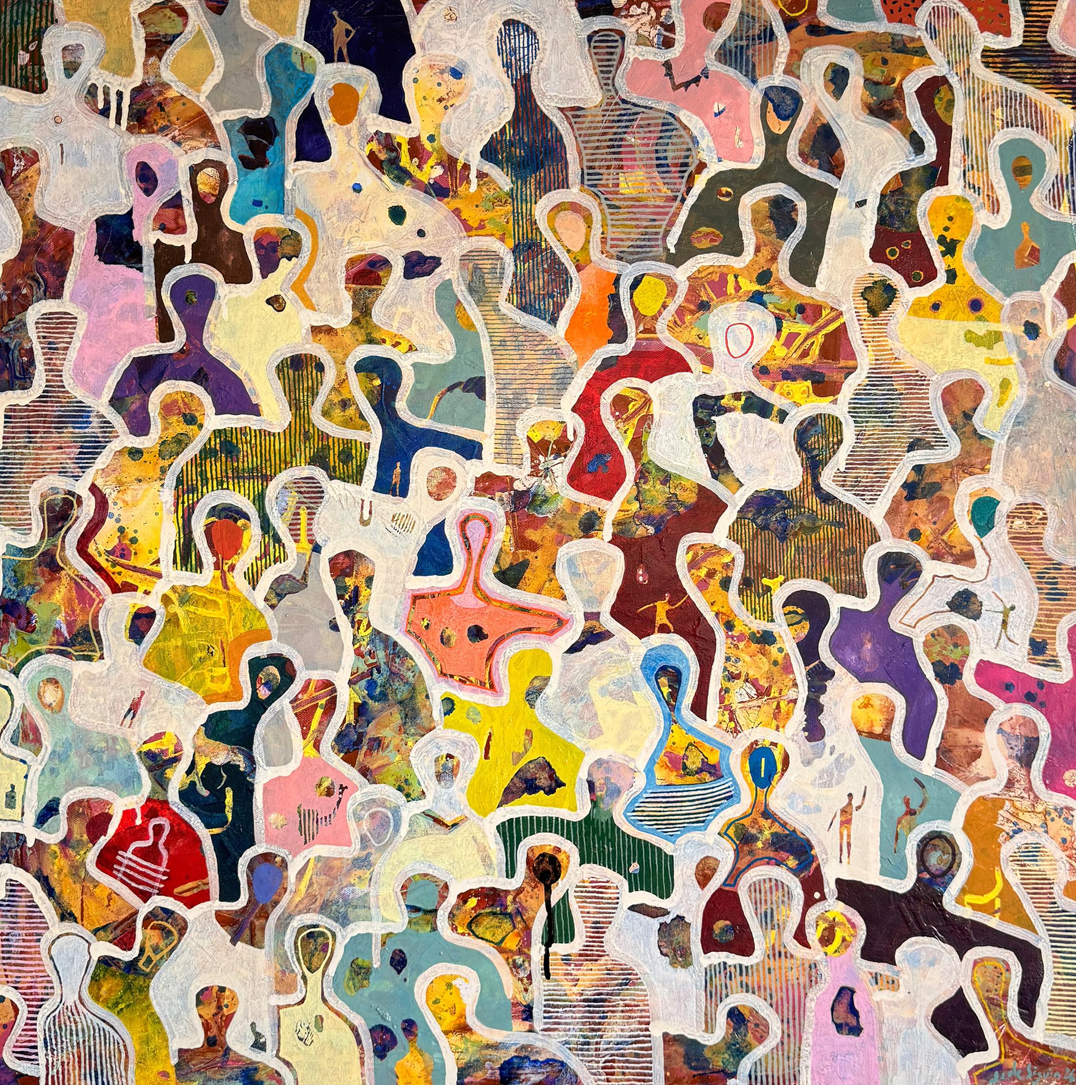 The heart of humanity by Gaetan de Seguin - Figurative contemporary Painting