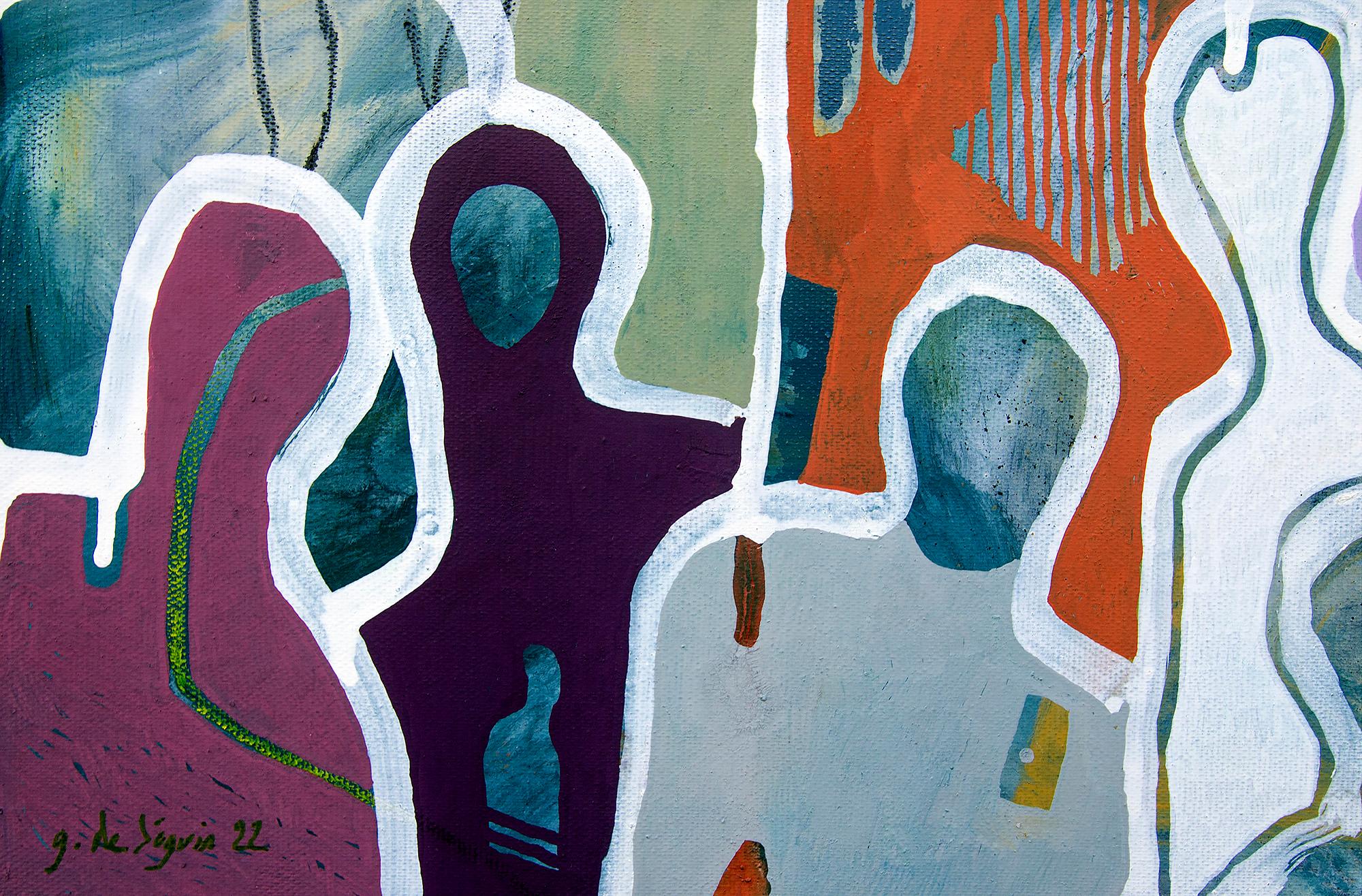 El amor que compartimos de G. de Seguin Pintura figurativa contemporánea en venta 3