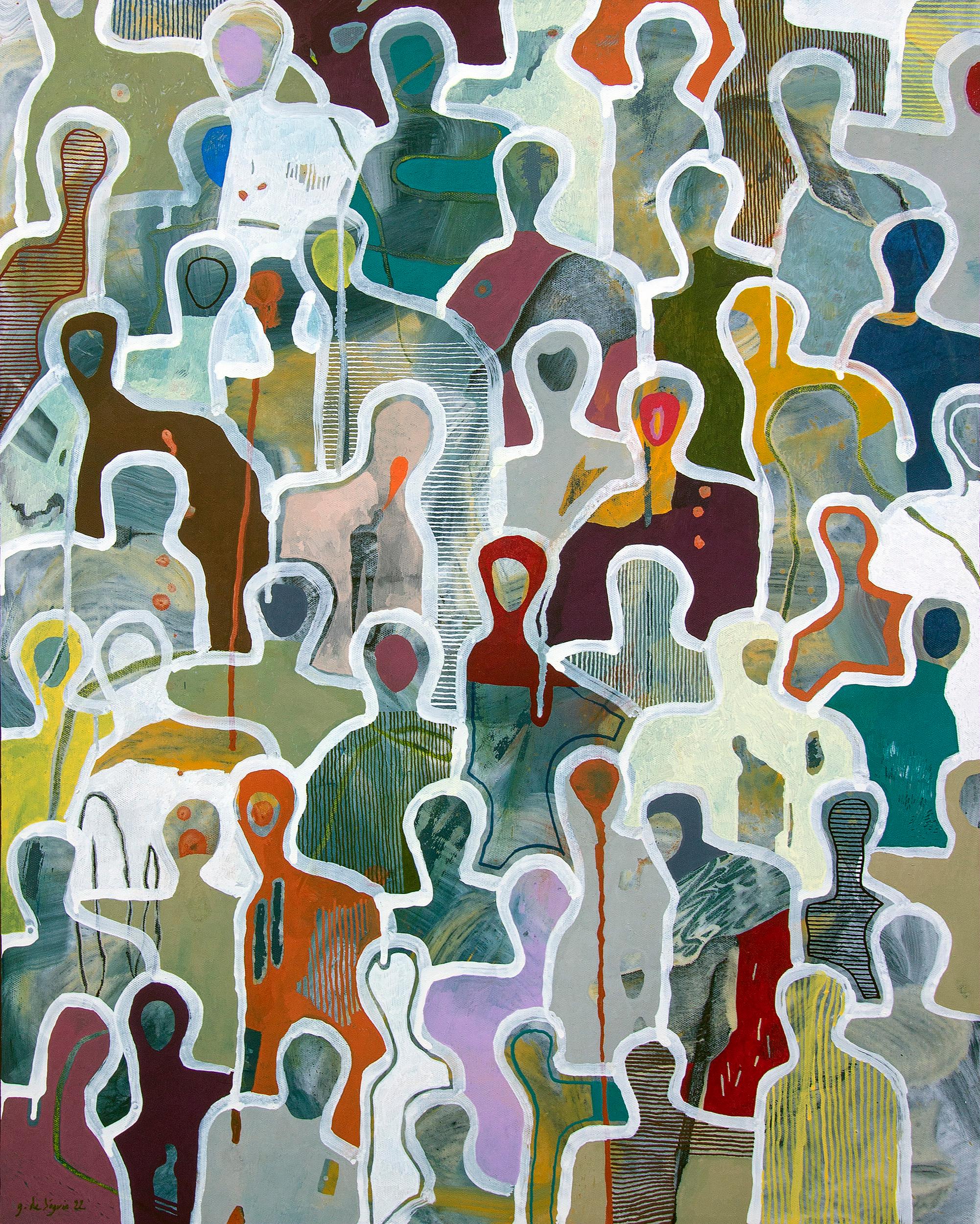 Figurative Painting de Gaëtan de Seguin - El amor que compartimos de G. de Seguin Pintura figurativa contemporánea