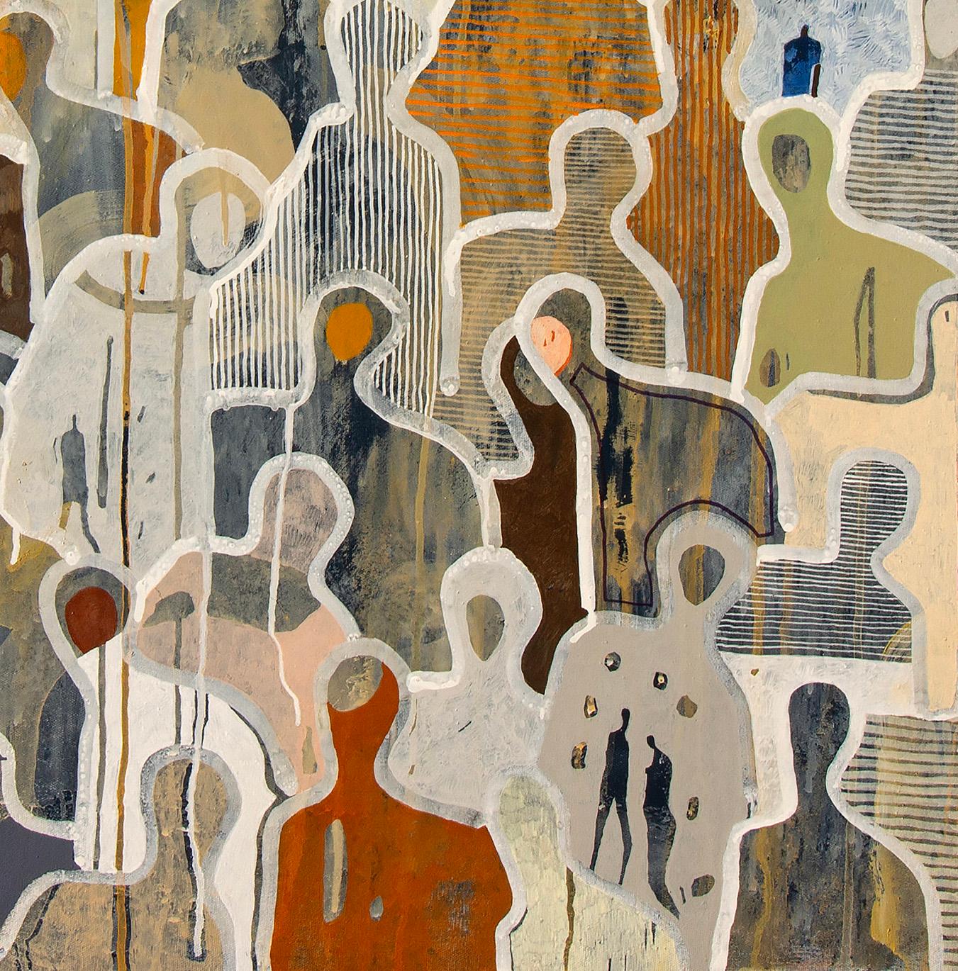 Surrounded by Love by Gaetan de Seguin Figurative contemporary Painting For Sale 2