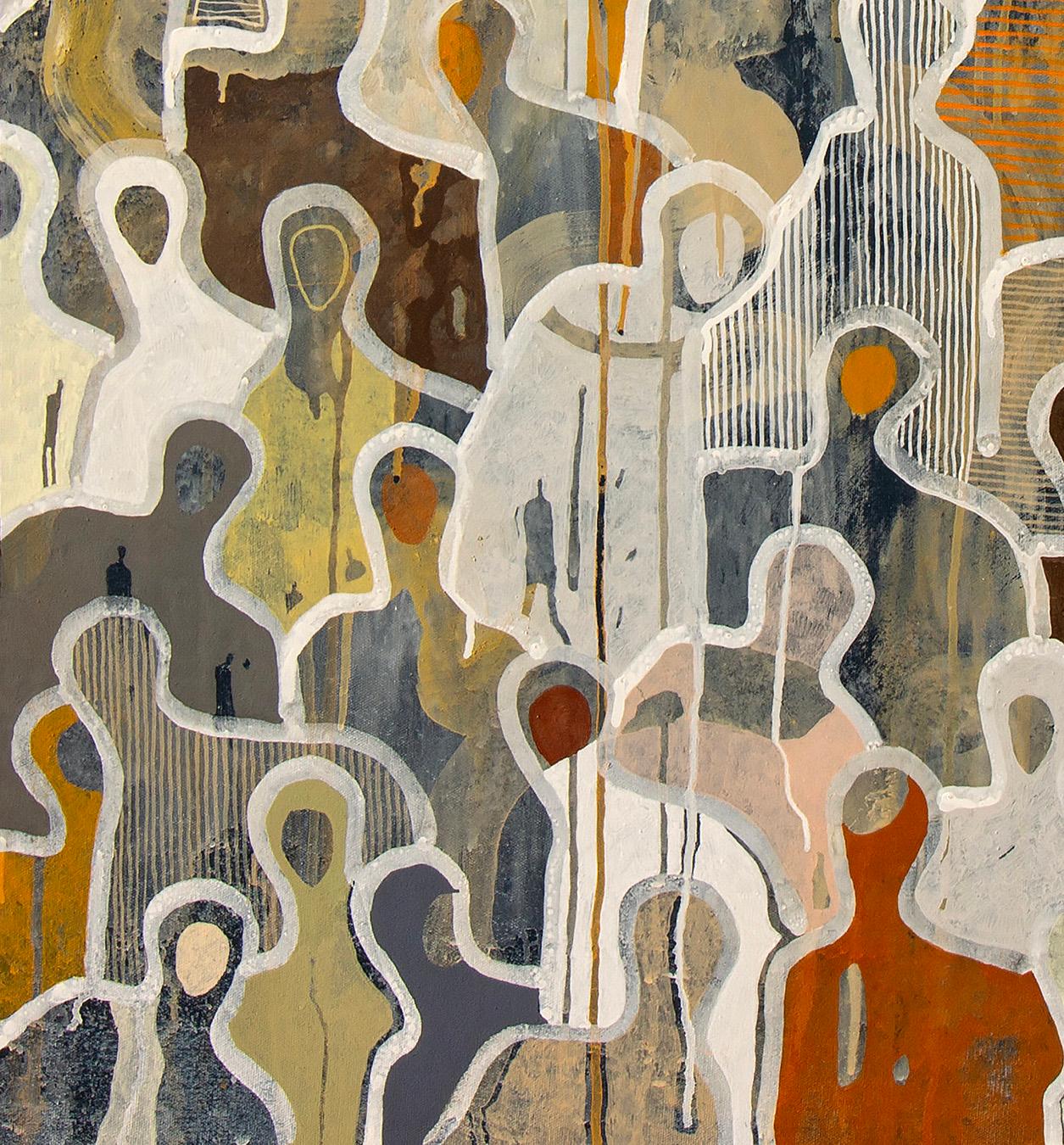 Surrounded by Love by Gaetan de Seguin Figurative contemporary Painting For Sale 4
