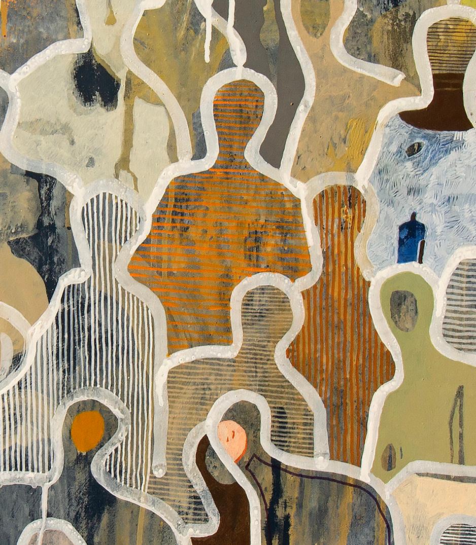 Surrounded by Love by Gaetan de Seguin Figurative contemporary Painting For Sale 5