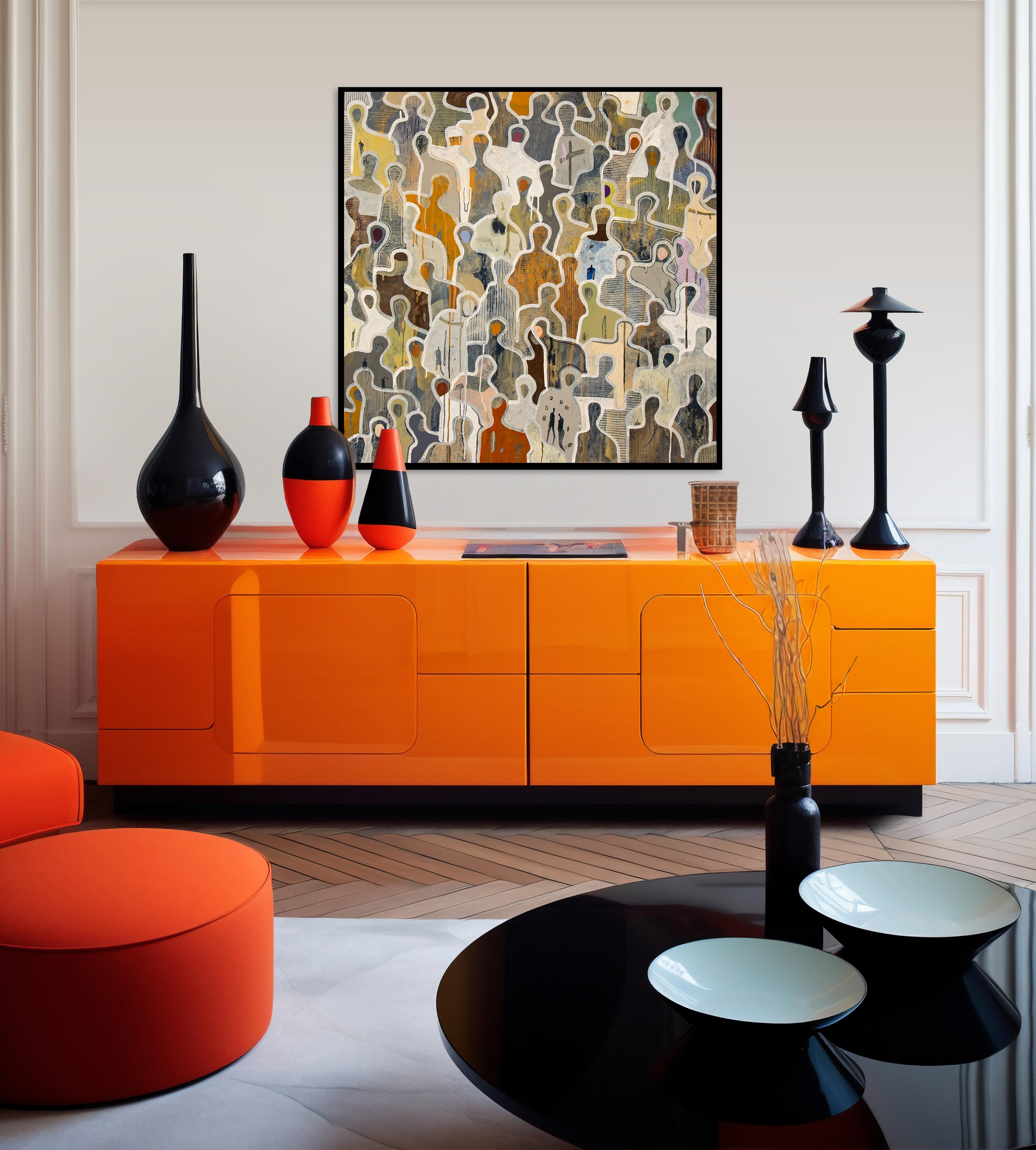 Surrounded by Love by Gaetan de Seguin Figurative contemporary Painting For Sale 6