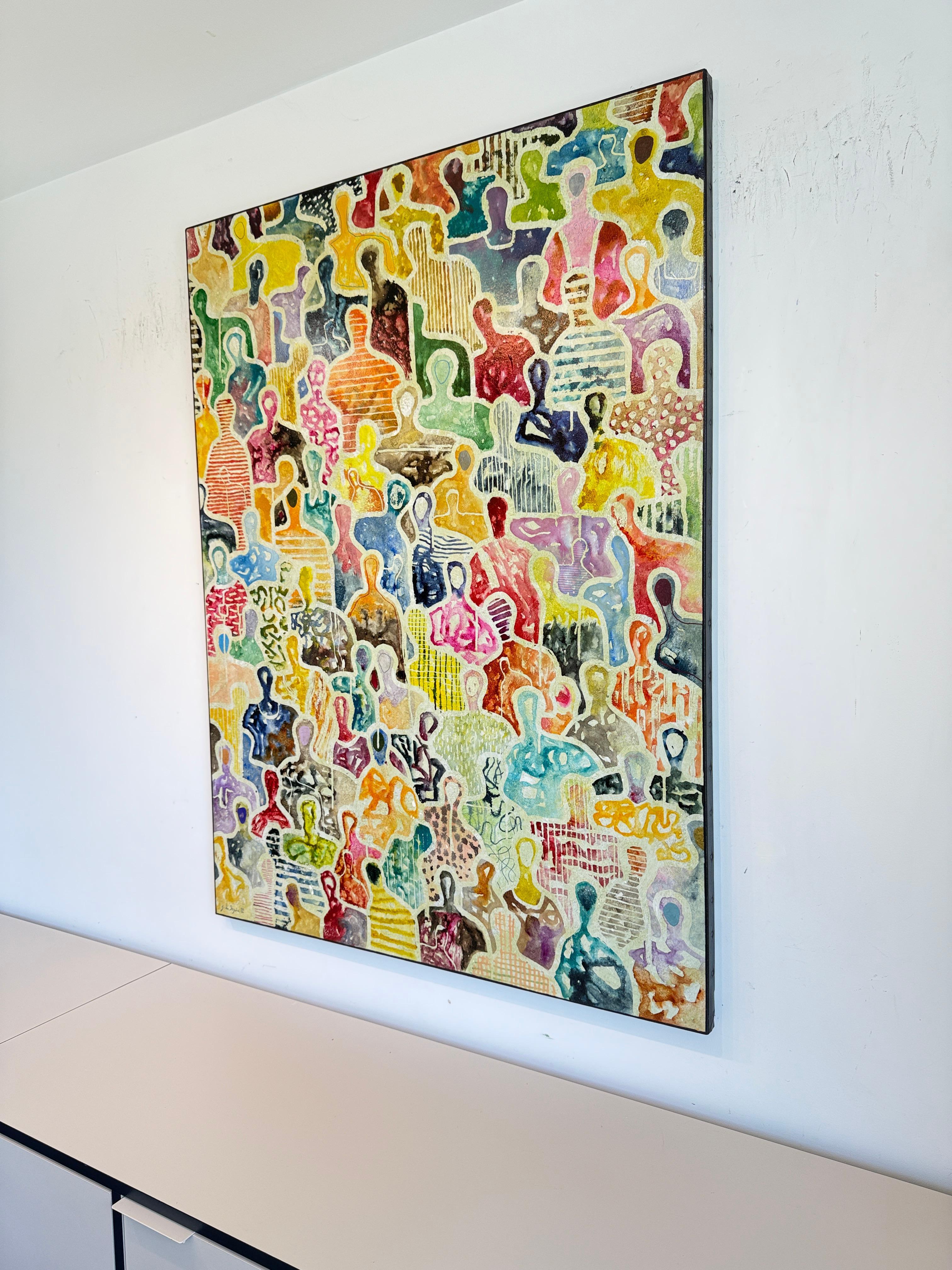 La memoria intemporal de Nosotros de Gaetan de Seguin - Pintura figurativa contemporánea en venta 5