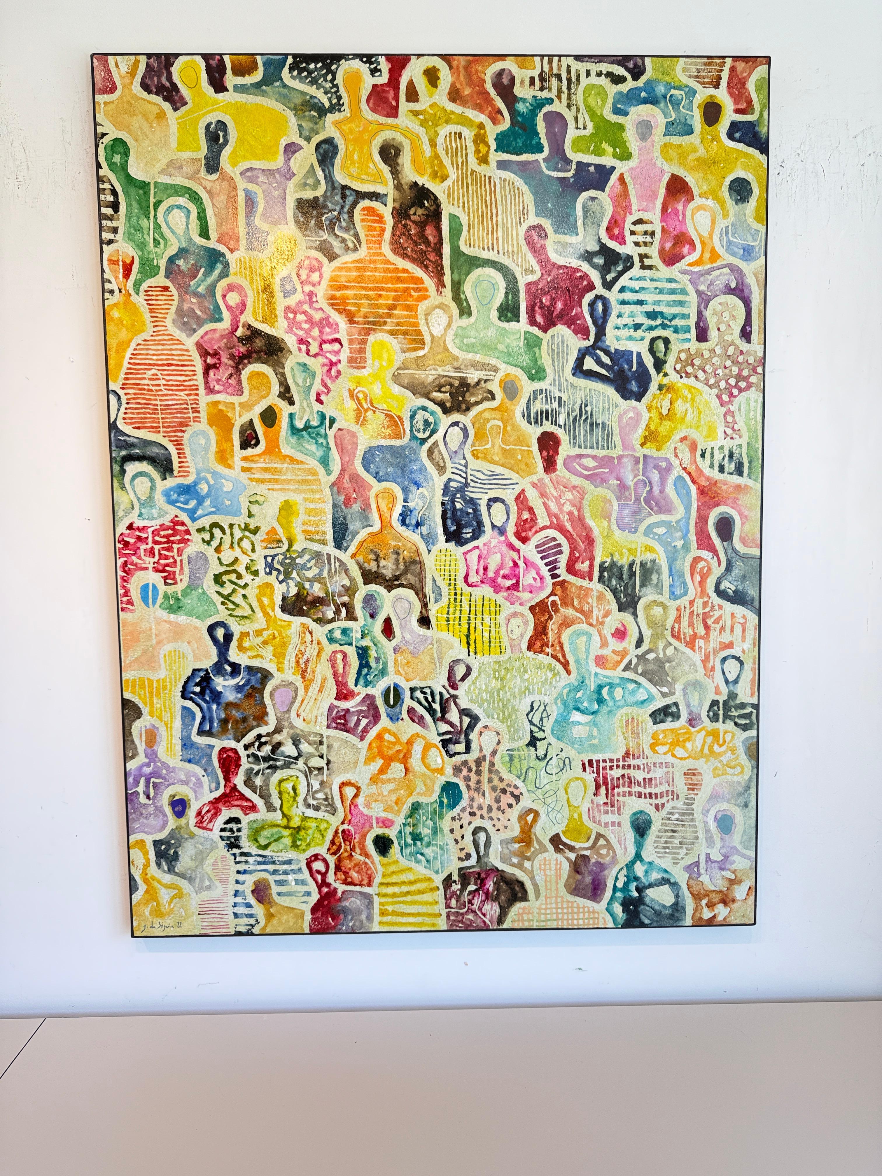 La memoria intemporal de Nosotros de Gaetan de Seguin - Pintura figurativa contemporánea en venta 10