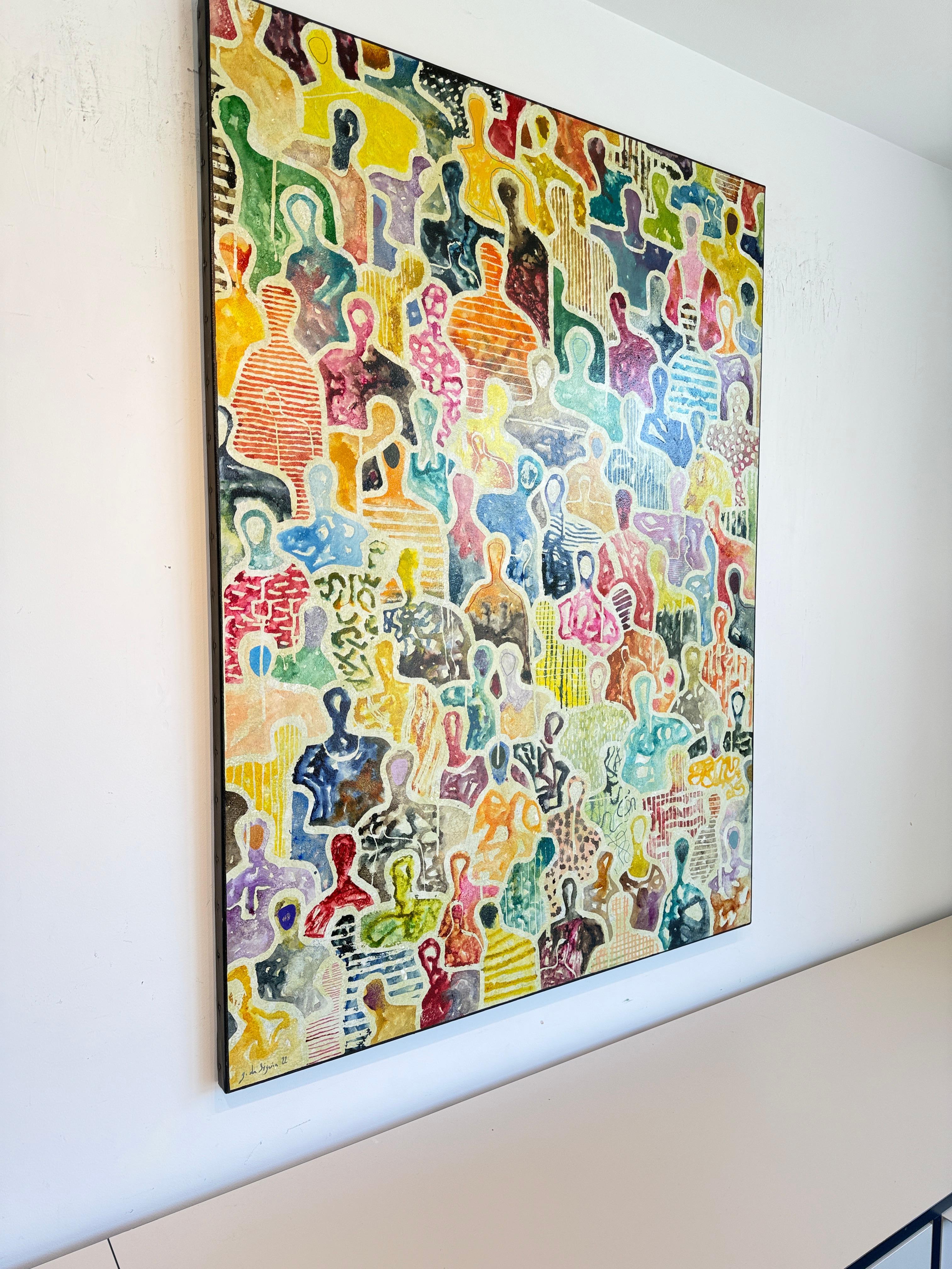 La memoria intemporal de Nosotros de Gaetan de Seguin - Pintura figurativa contemporánea en venta 11