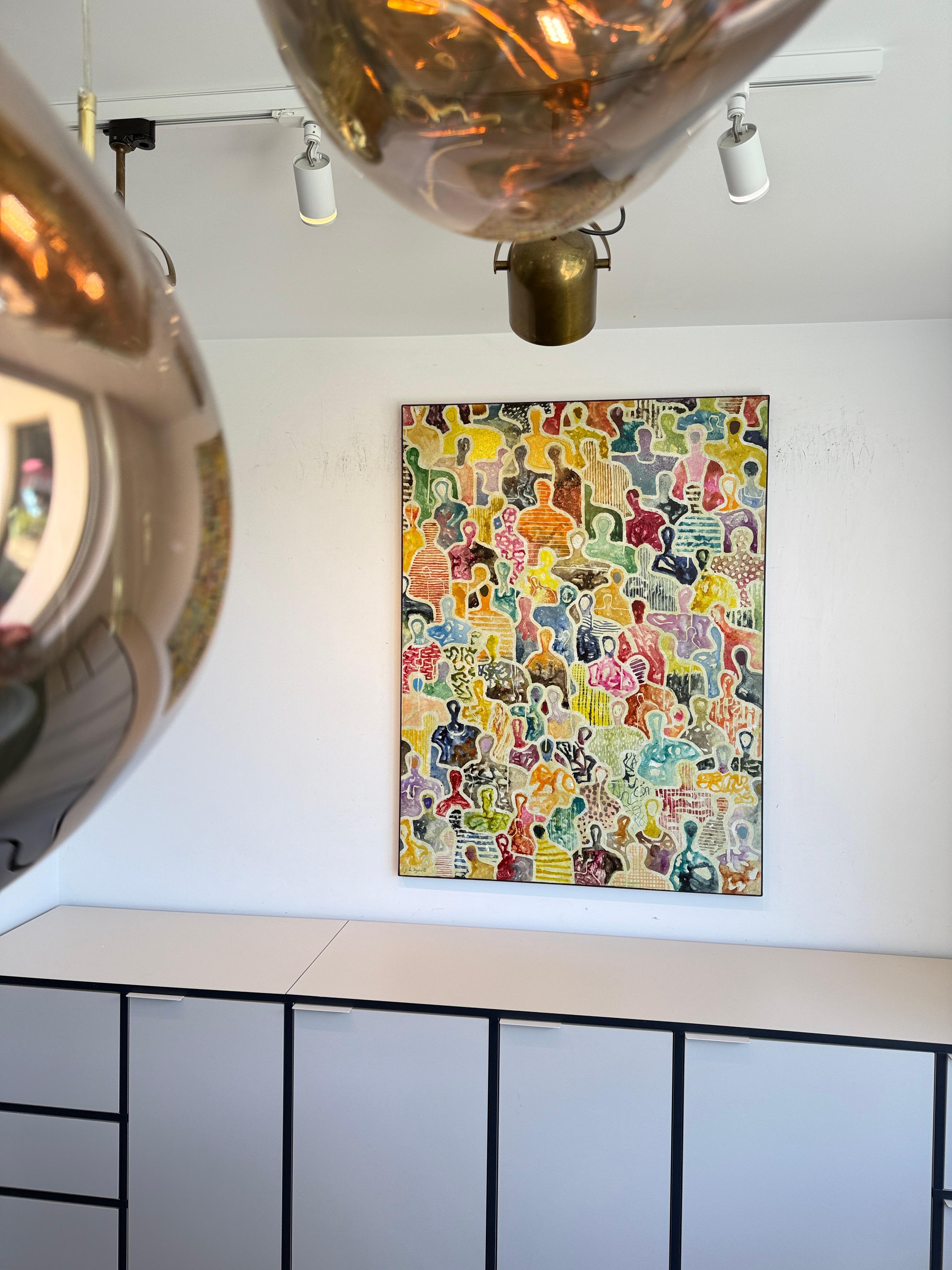 La memoria intemporal de Nosotros de Gaetan de Seguin - Pintura figurativa contemporánea en venta 12
