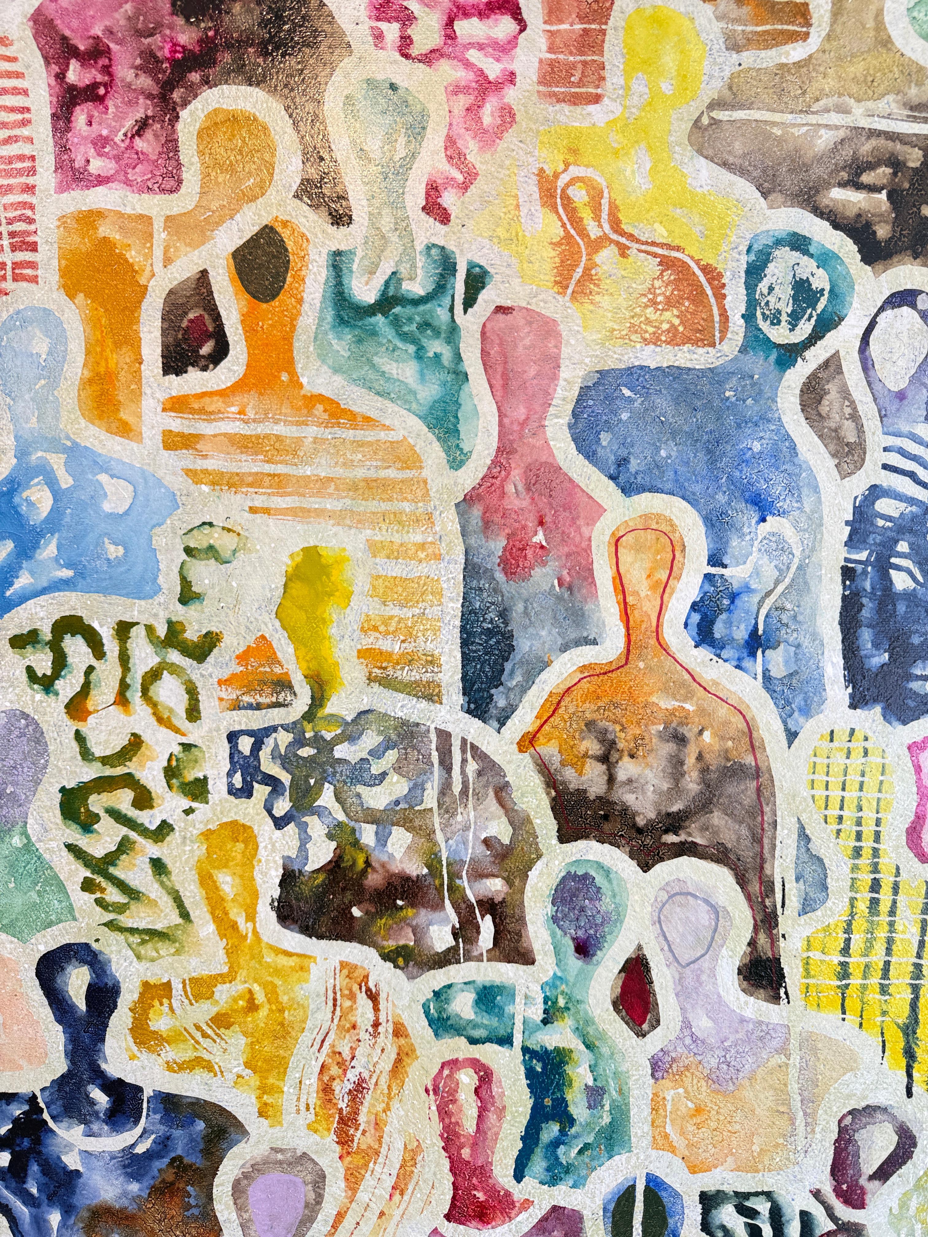 La memoria intemporal de Nosotros de Gaetan de Seguin - Pintura figurativa contemporánea en venta 13