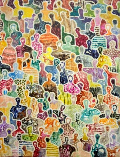 The timeless memory of Us par Gaetan de Seguin - Peinture figurative contemporaine