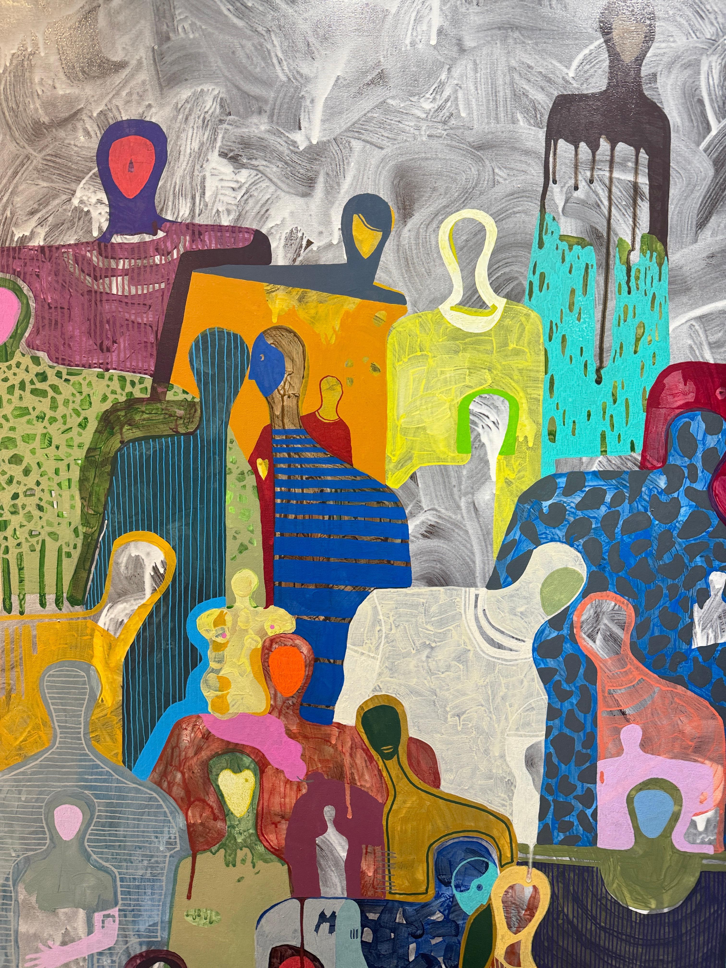 Together von Gaetan de Seguin - Zeitgenössische abstrakte Malerei im Angebot 6