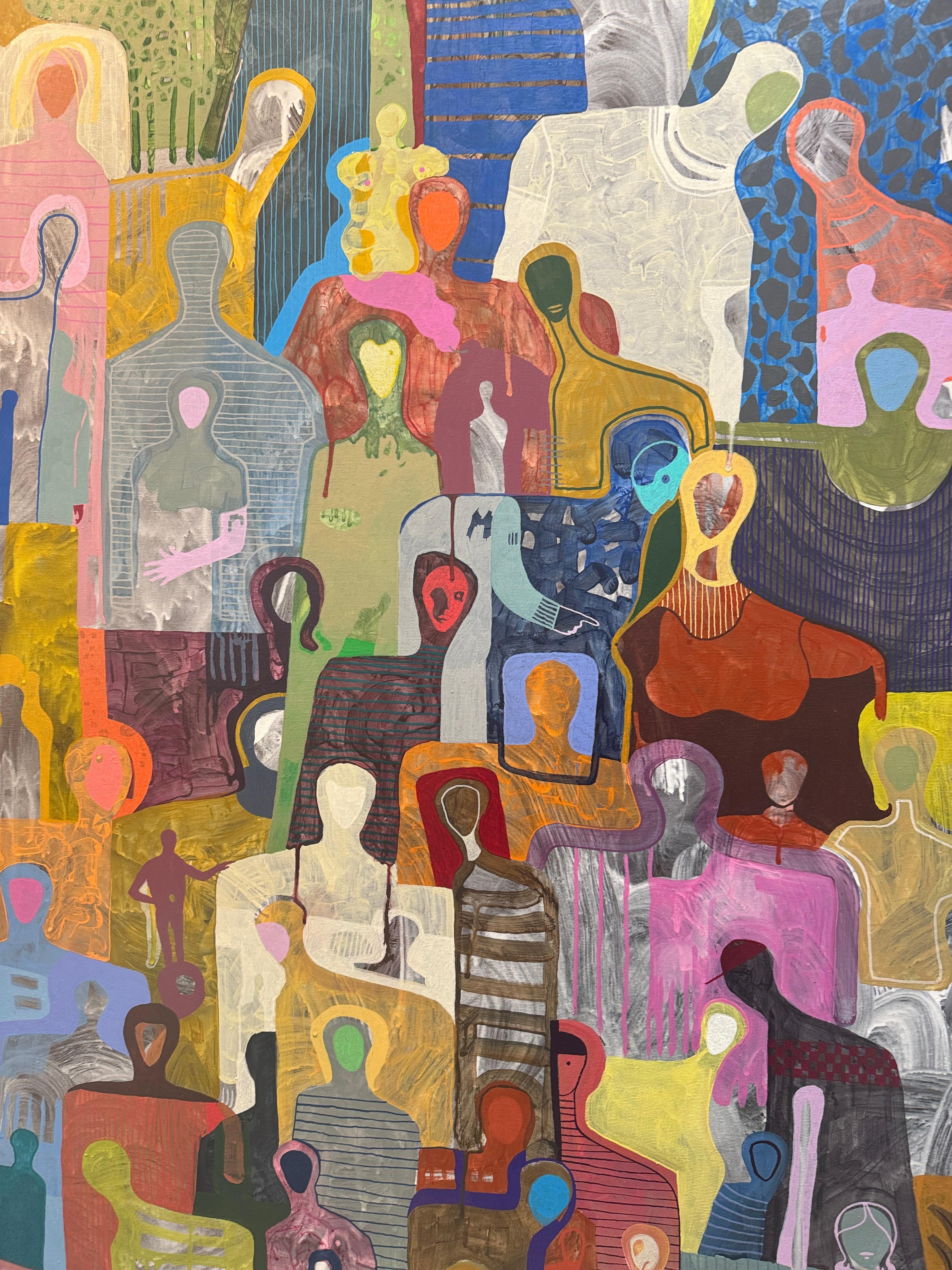 Together von Gaetan de Seguin - Zeitgenössische abstrakte Malerei im Angebot 4