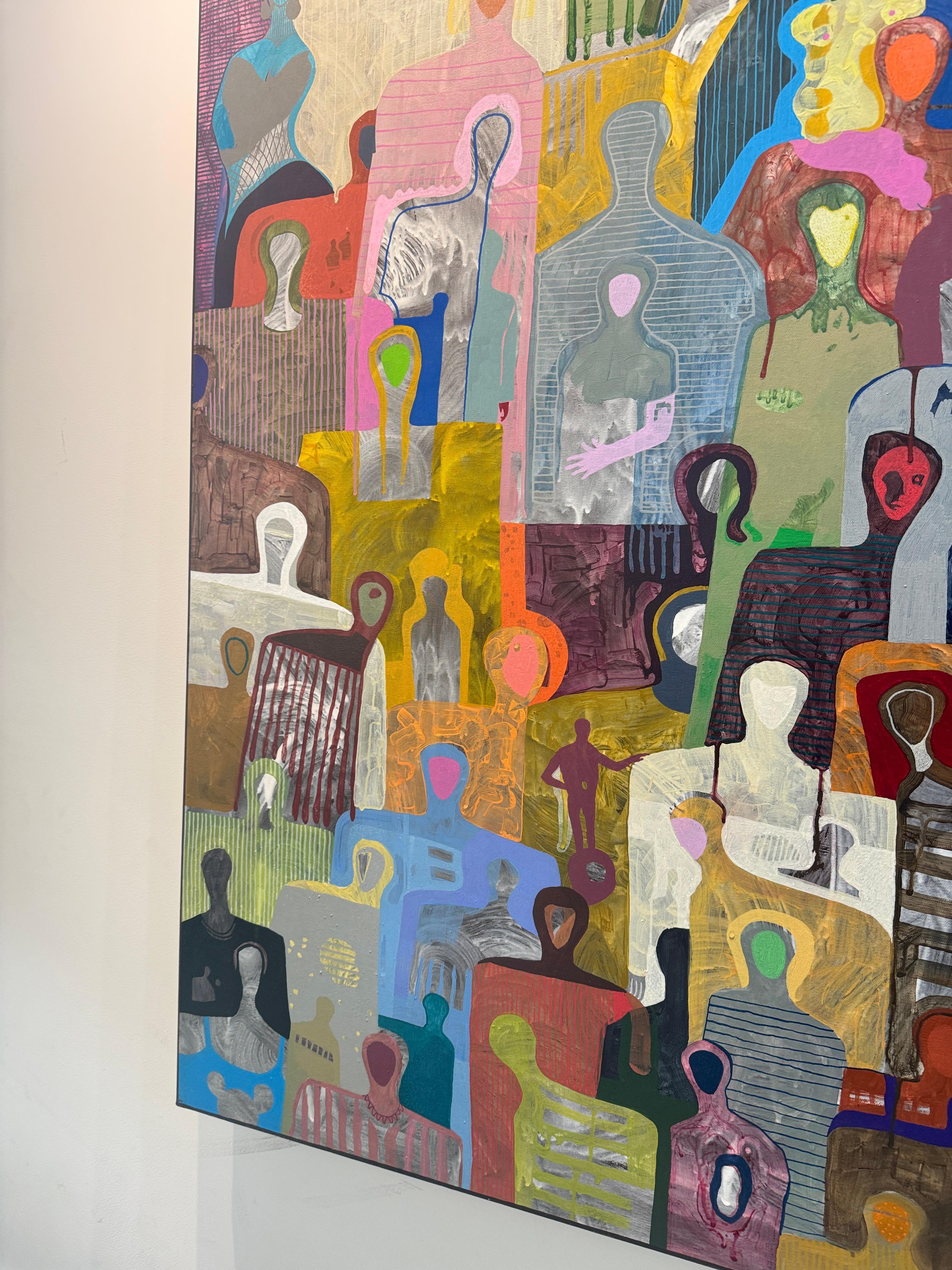 Together von Gaetan de Seguin - Zeitgenössische abstrakte Malerei im Angebot 8