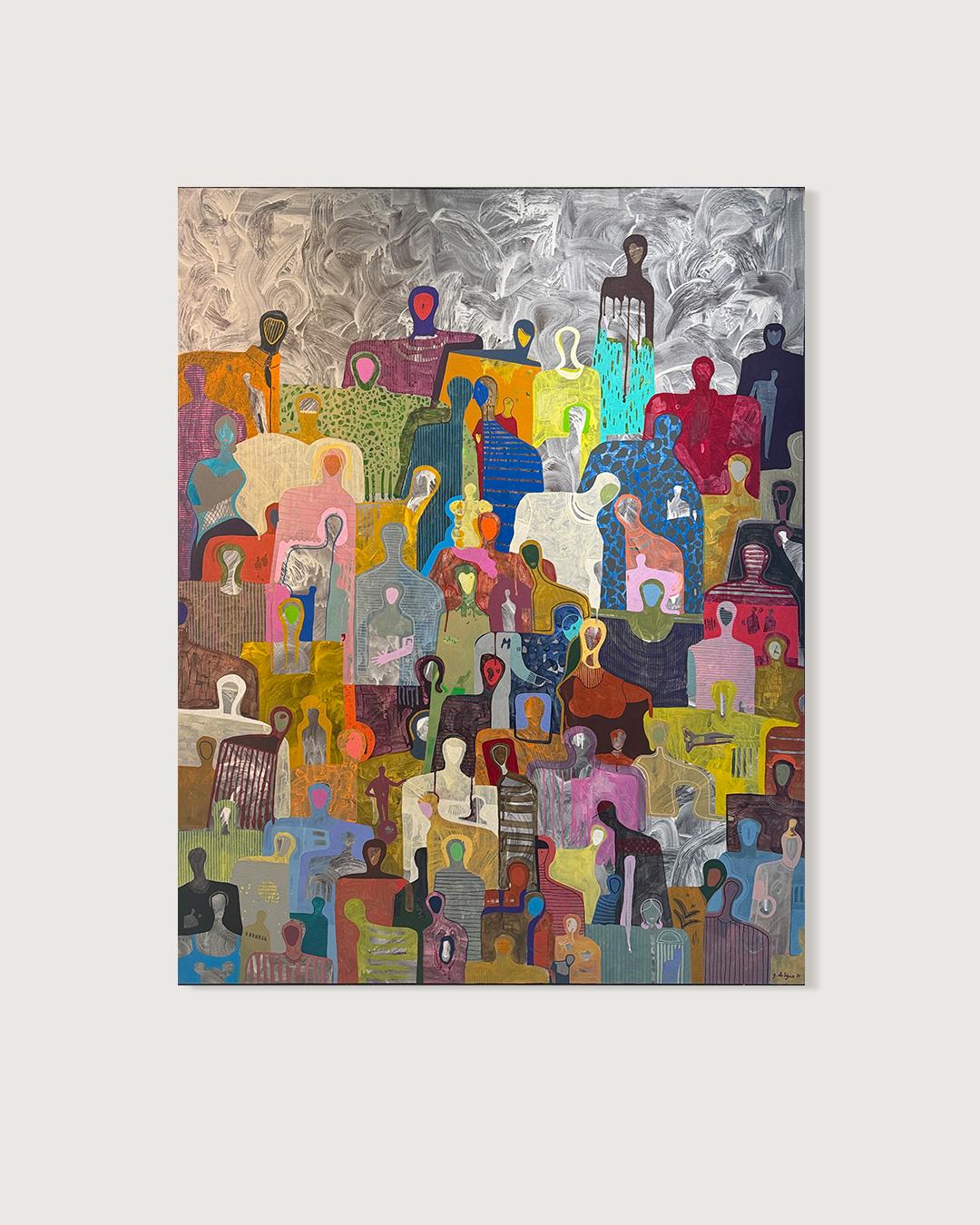 Together von Gaetan de Seguin - Zeitgenössische abstrakte Malerei – Painting von Gaëtan de Seguin