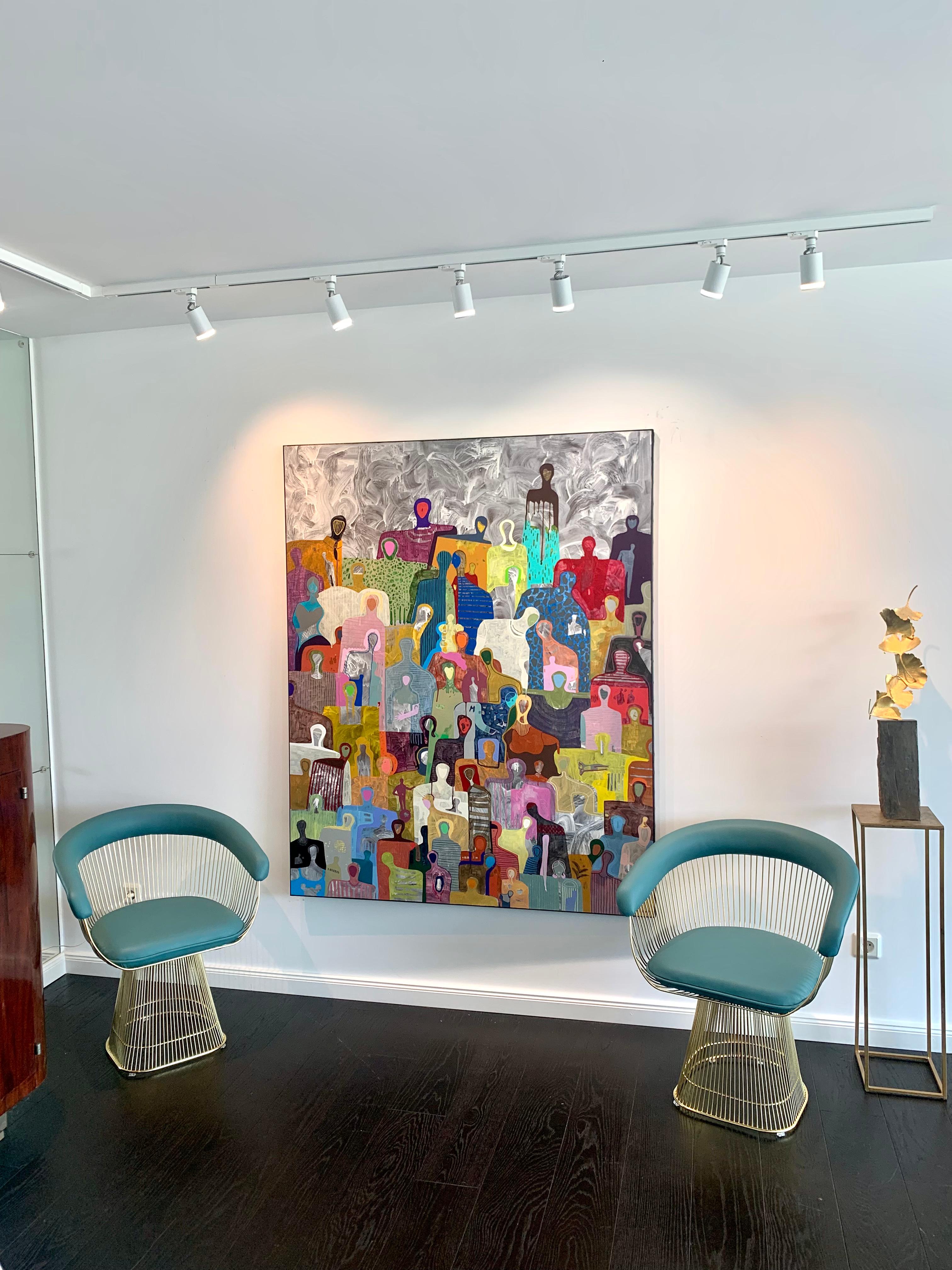Together von Gaetan de Seguin - Zeitgenössische abstrakte Malerei (Abstrakt), Painting, von Gaëtan de Seguin