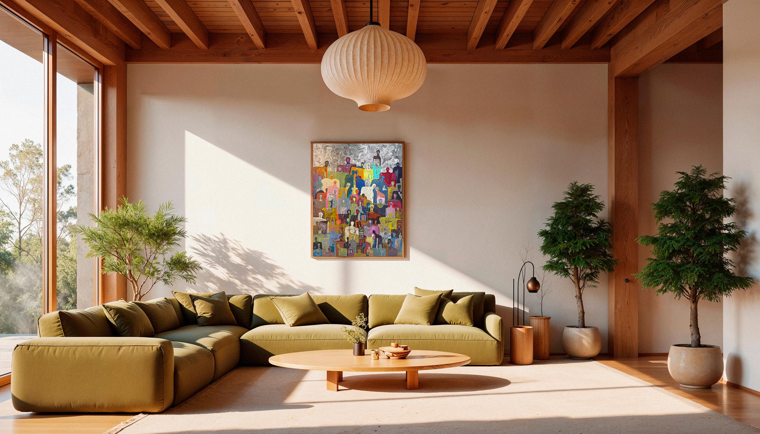 Together von Gaetan de Seguin - Zeitgenössische abstrakte Malerei im Angebot 1