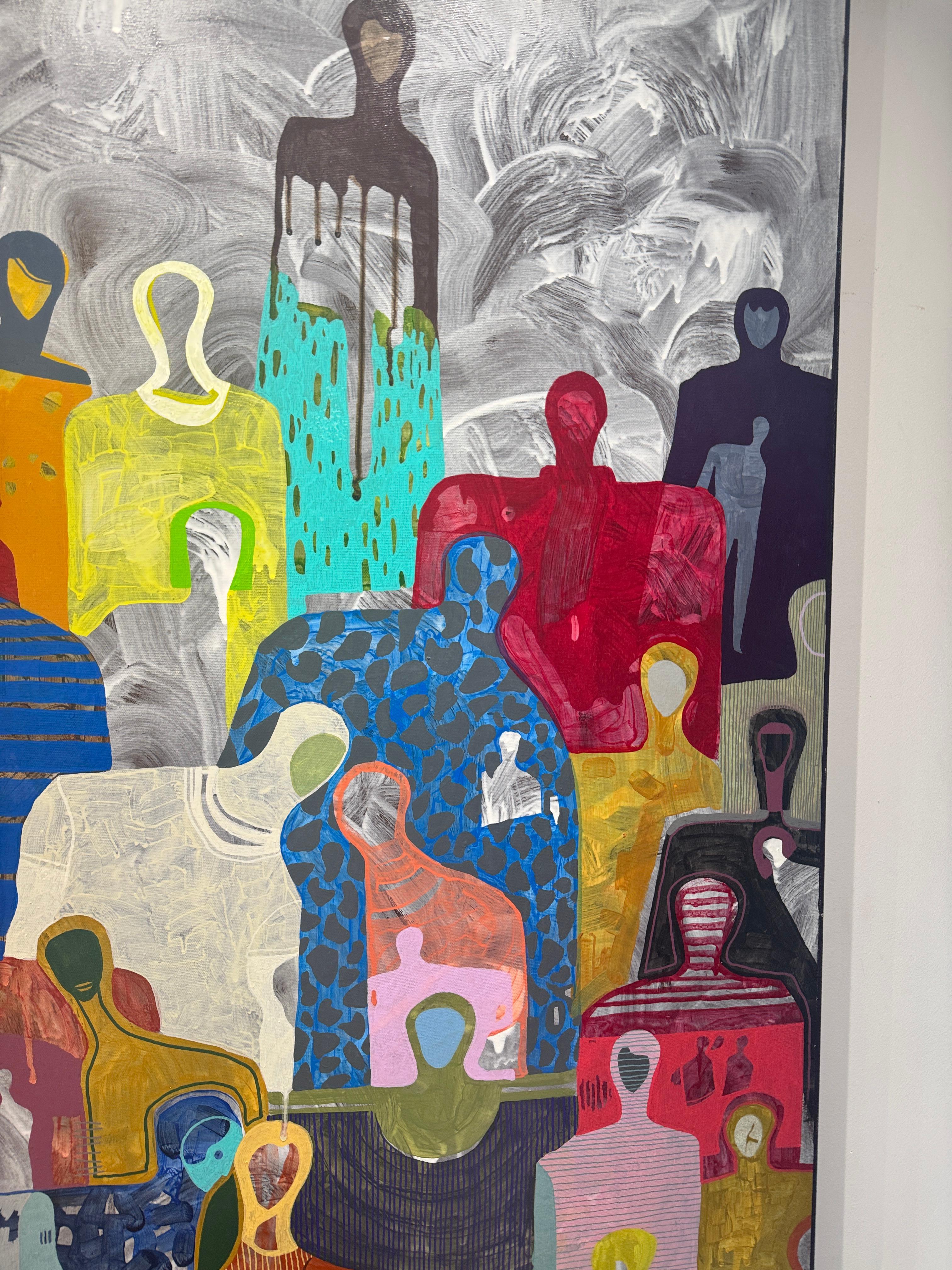 Together von Gaetan de Seguin - Zeitgenössische abstrakte Malerei im Angebot 2