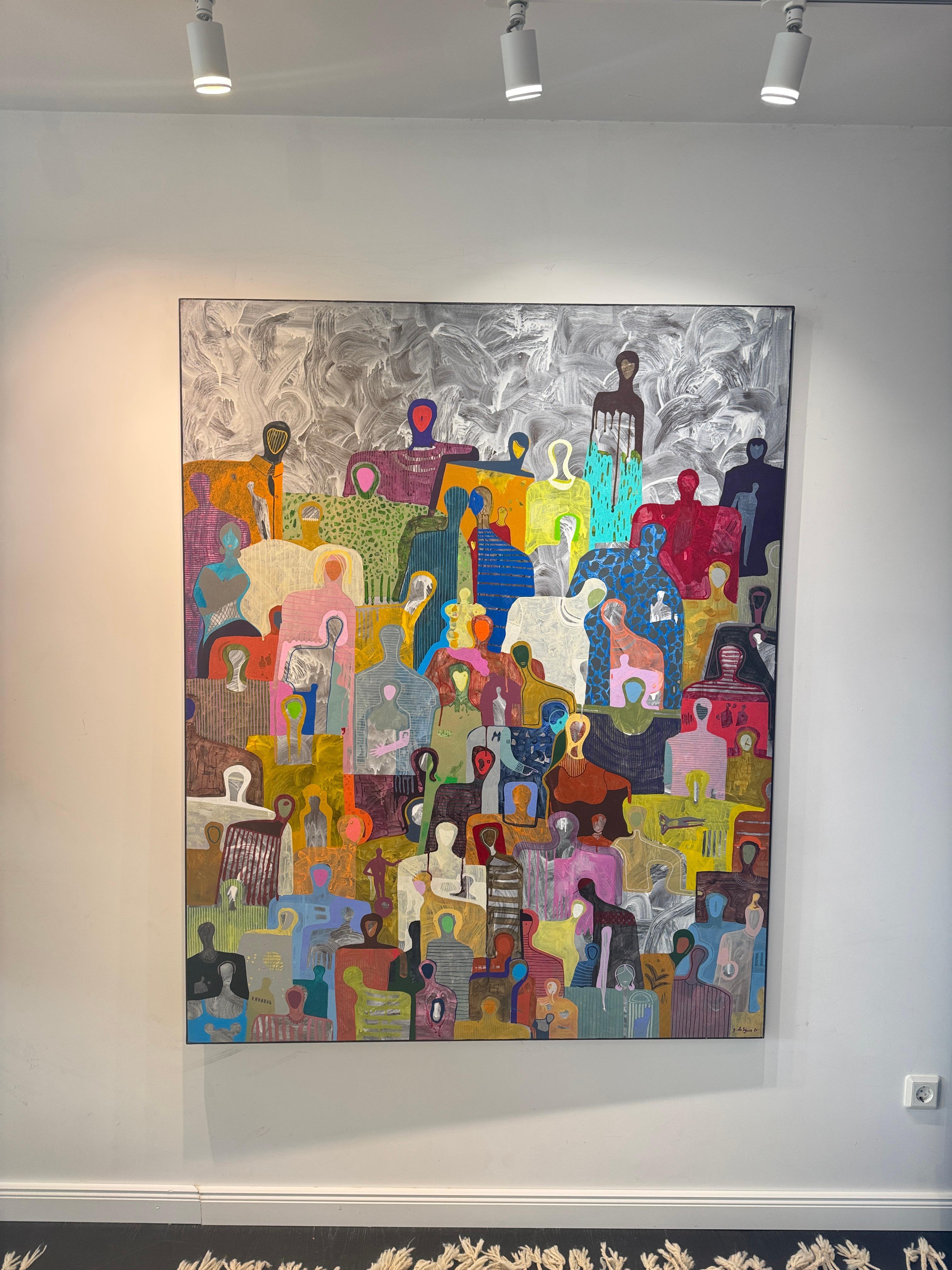 Together von Gaetan de Seguin - Zeitgenössische abstrakte Malerei im Angebot 7