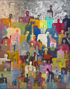 Together by Gaetan de Seguin - Contemporary Abstract painting