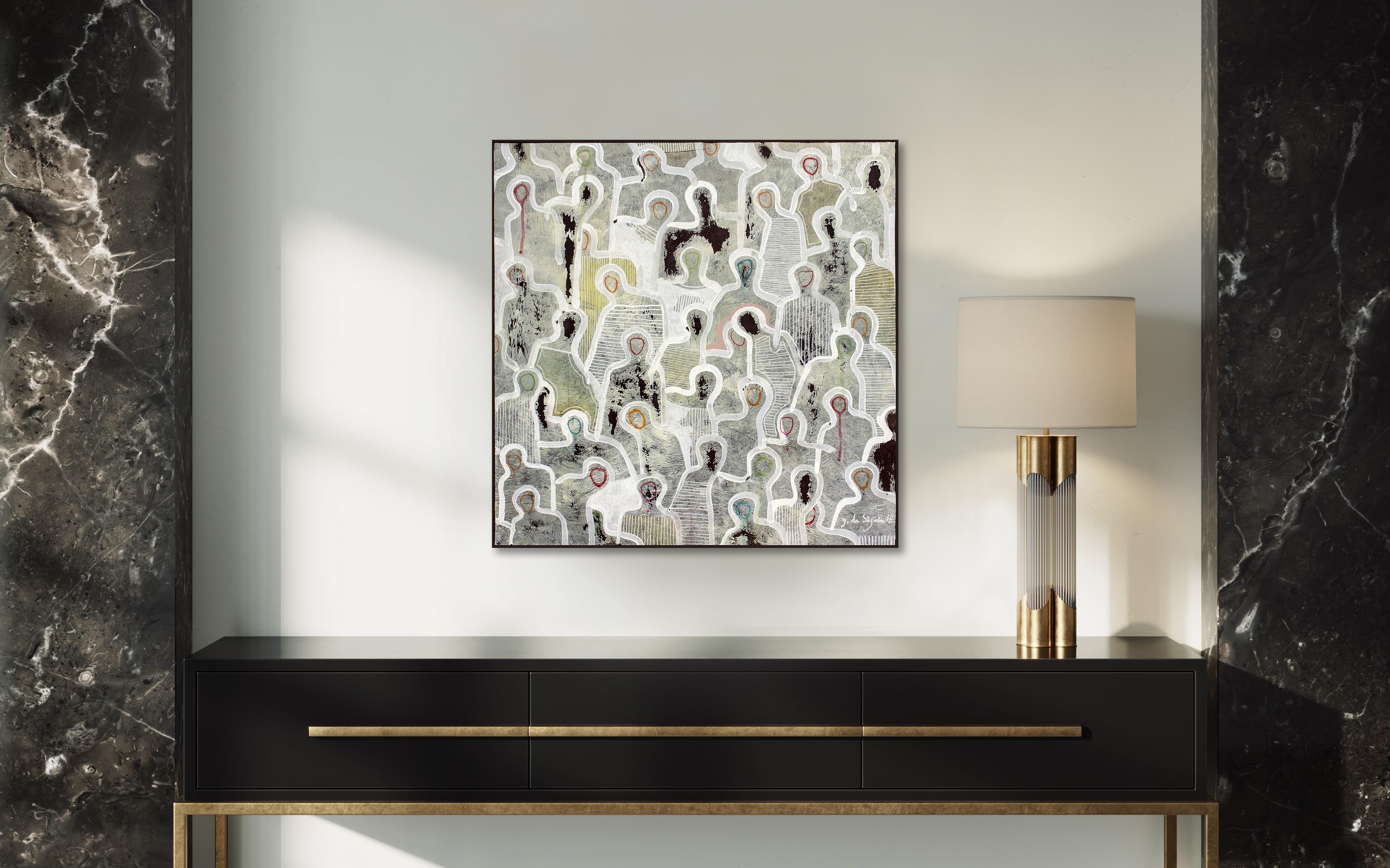 Sussurri nel buio di Gaetan de Seguin Pittura contemporanea figurativa in vendita 4