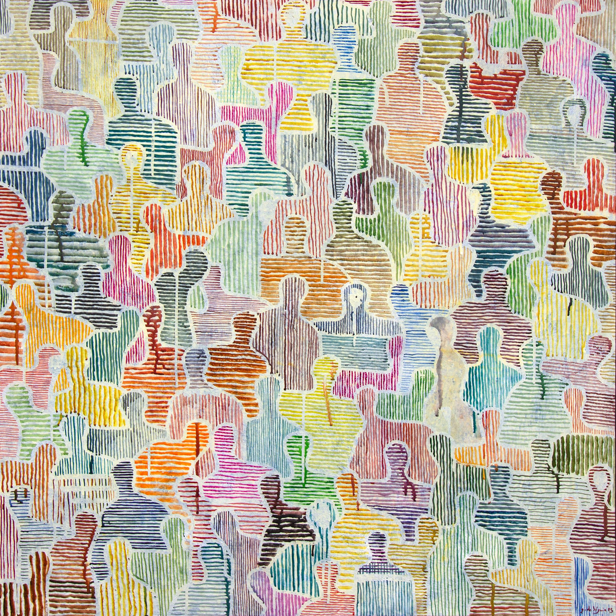 Figurative Painting de Gaëtan de Seguin - Susurros de primavera entre nosotros de Gaetan de Seguin Pintura figurativa contemporánea