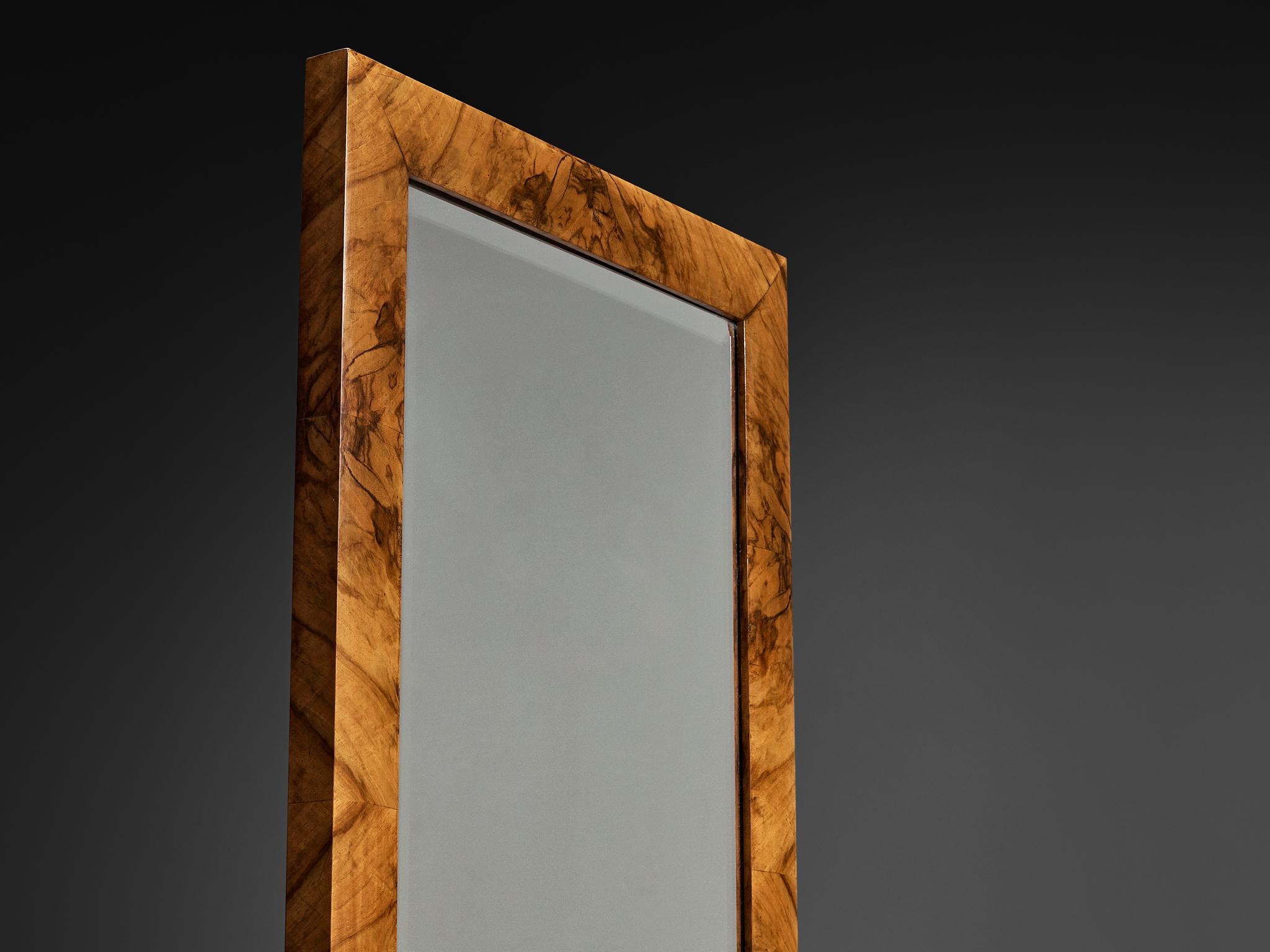 Gaetano Borsani para Atelier di Varedo Tocador con taburete en nogal Burl mediados del siglo XX en venta