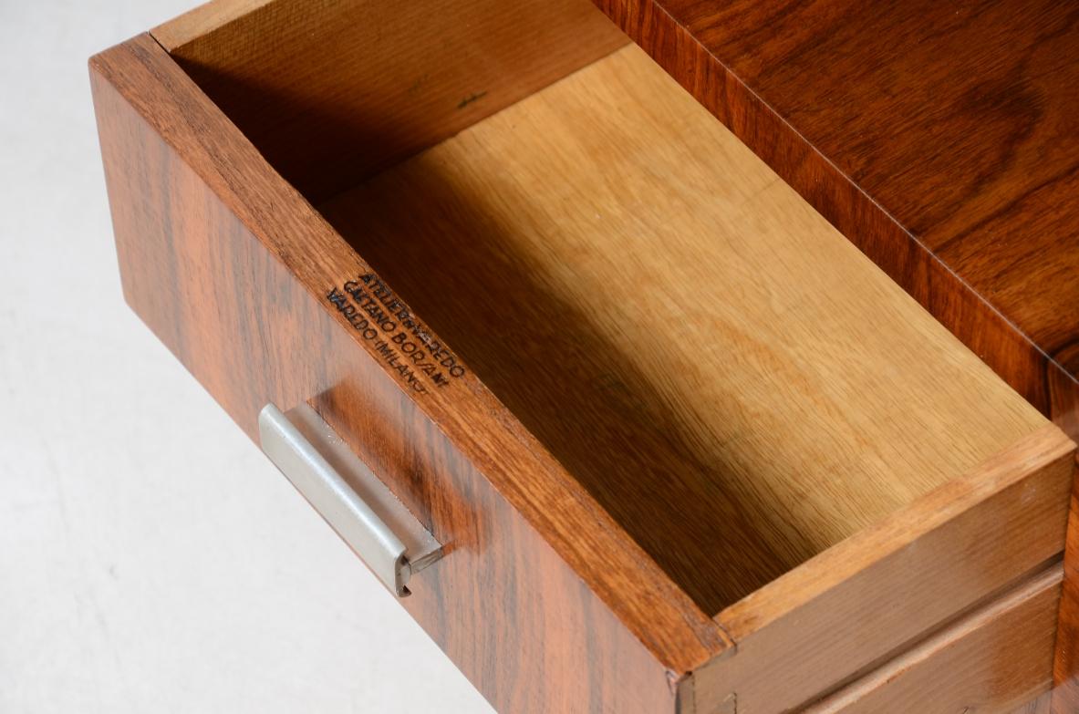 Wood Gaetano Borsani Varedo  Elegant writing desk in Italian Rationalist Style