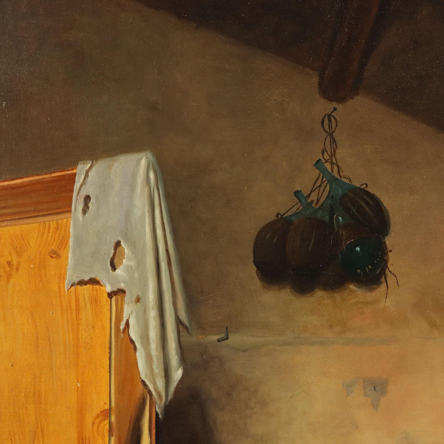 Dipinto Copia da Gaetano Chierici La Maschera XX secolo 8