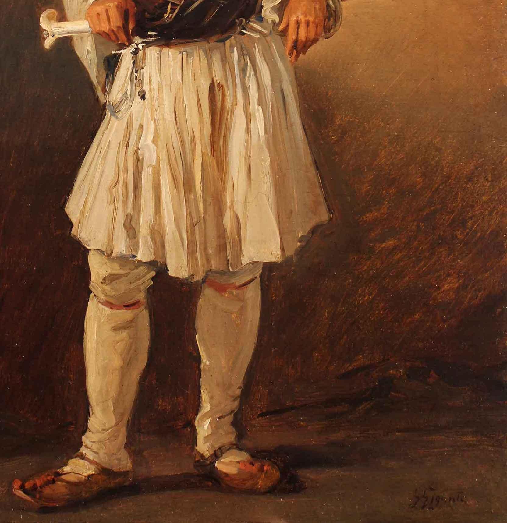 traditional greek soldier