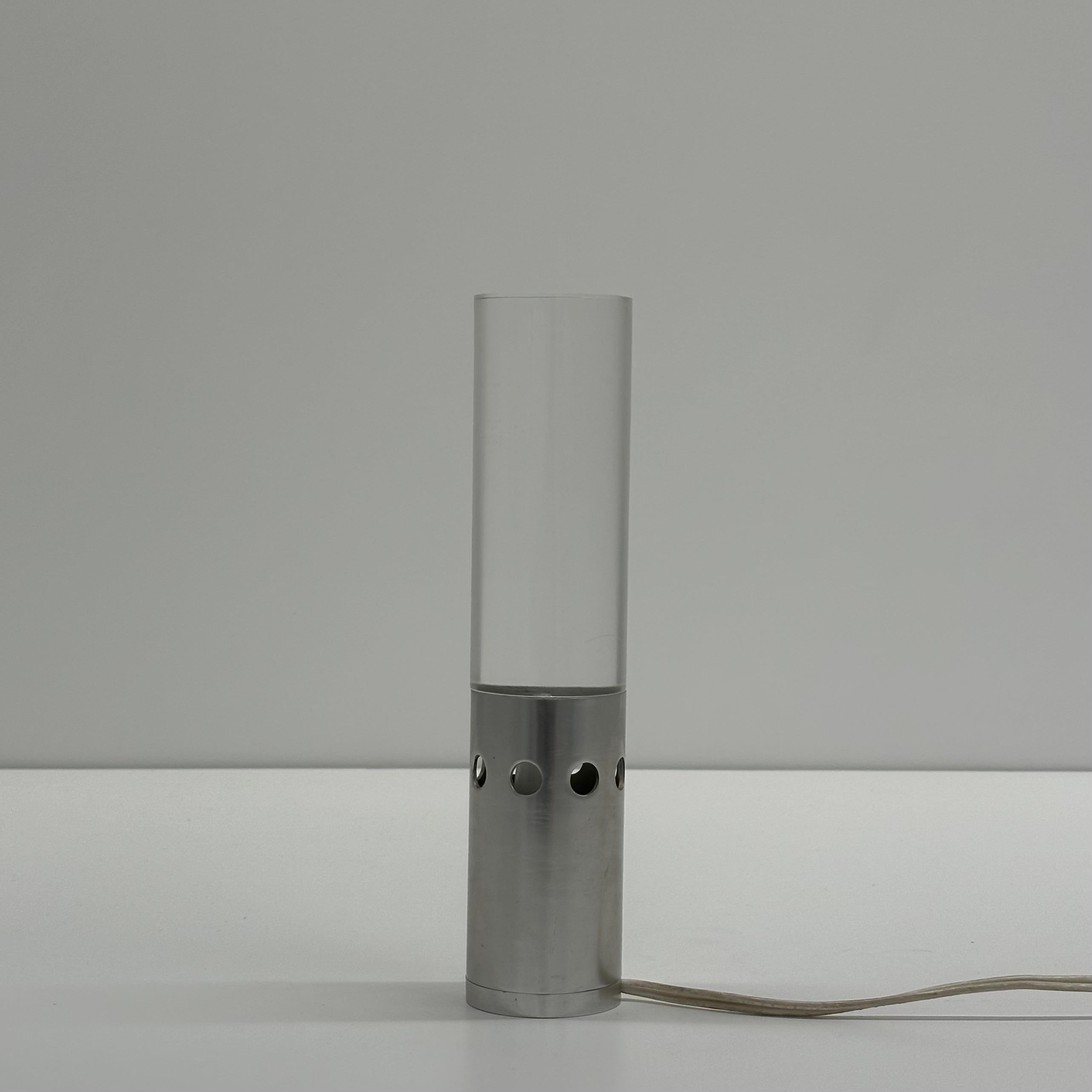 20th Century Gaetano Missaglia modernist table lamp, France, 1970s For Sale