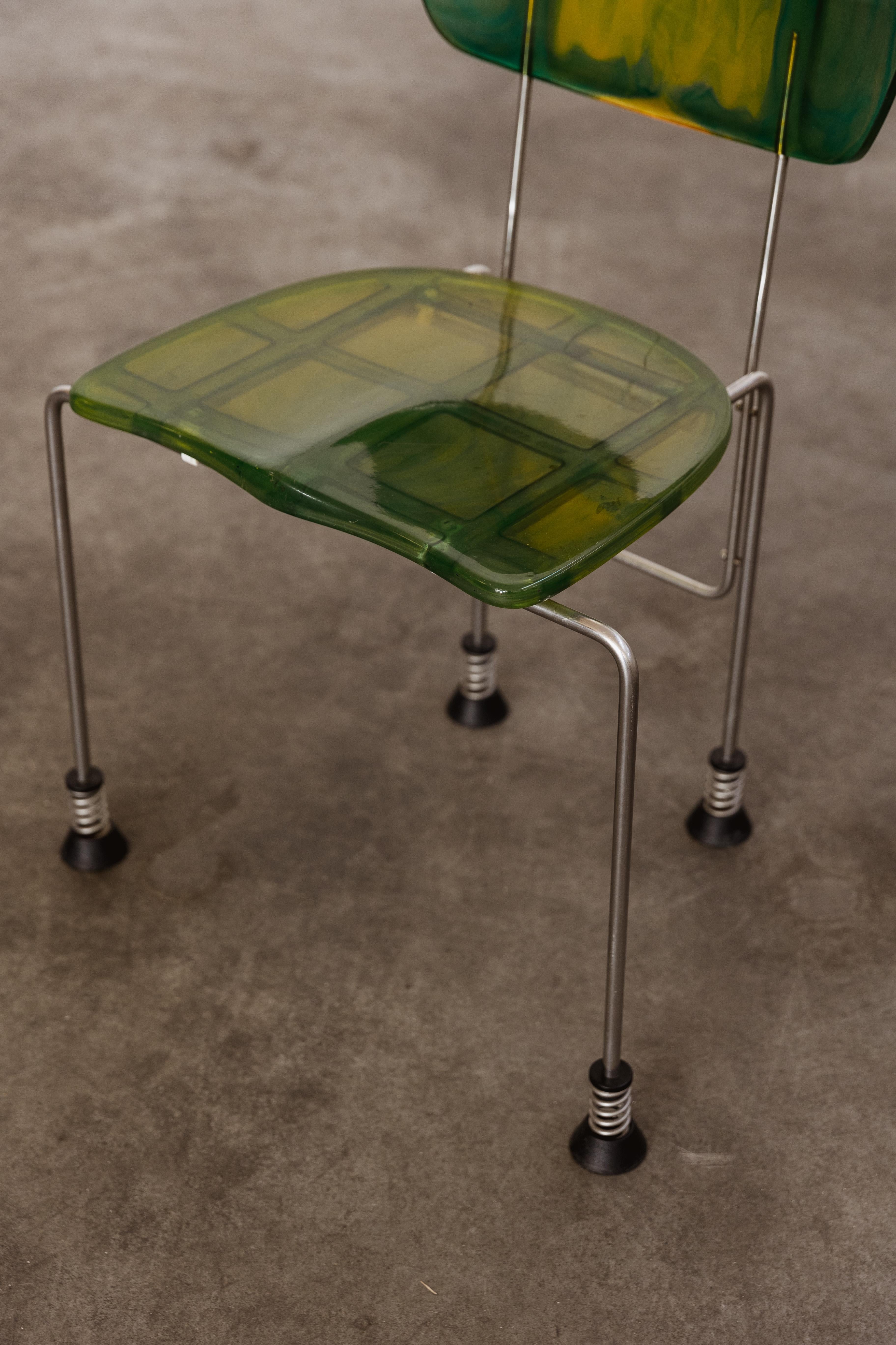 Gaetano Pesce 543 Broadway-Stühle für Bernini, 1993, 2er-Set, Gaetano im Angebot 4