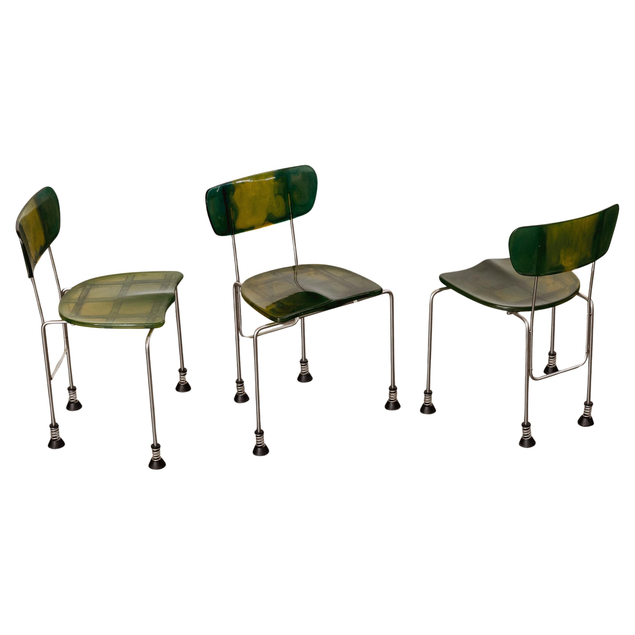 Chaises Gaetano Pesce "543 Broadway" pour Bernini, 1993, lot de 3 en vente