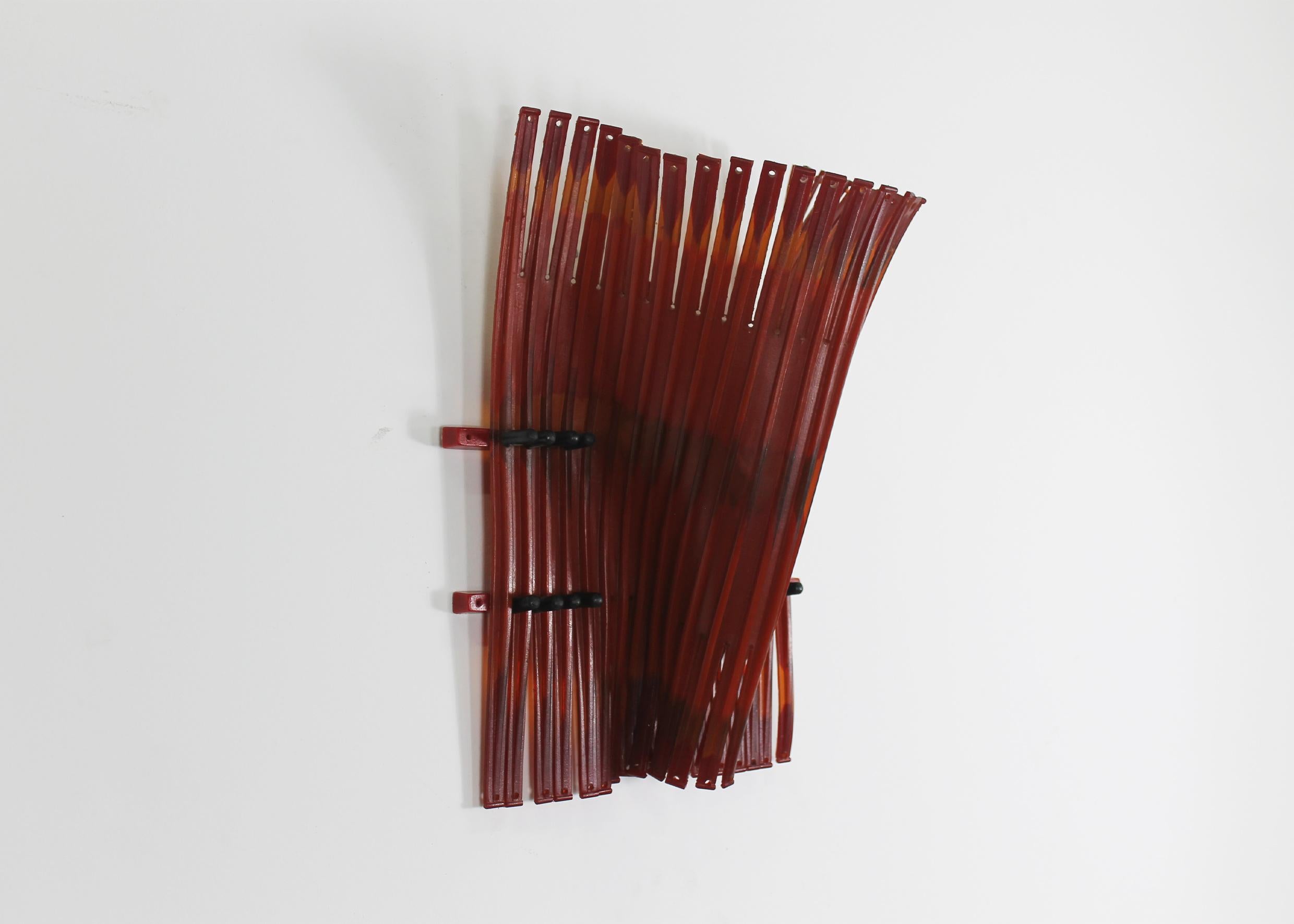 American Gaetano Pesce Alda Wall Lamp in Rubber and Steel Rod 2004 For Sale