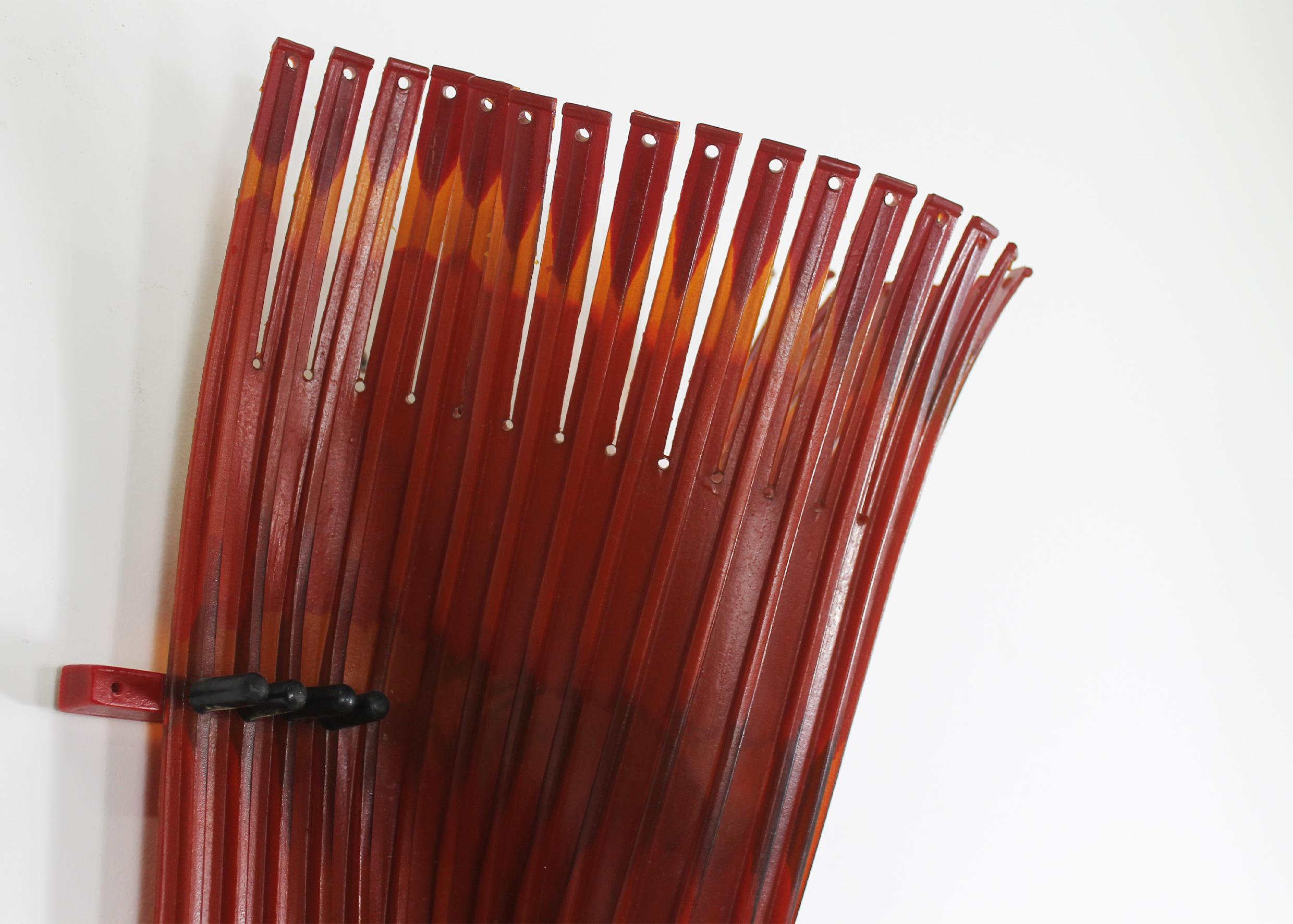 Gaetano Pesce Alda Wall Lamp in Rubber and Steel Rod 2004 In Good Condition For Sale In Montecatini Terme, IT