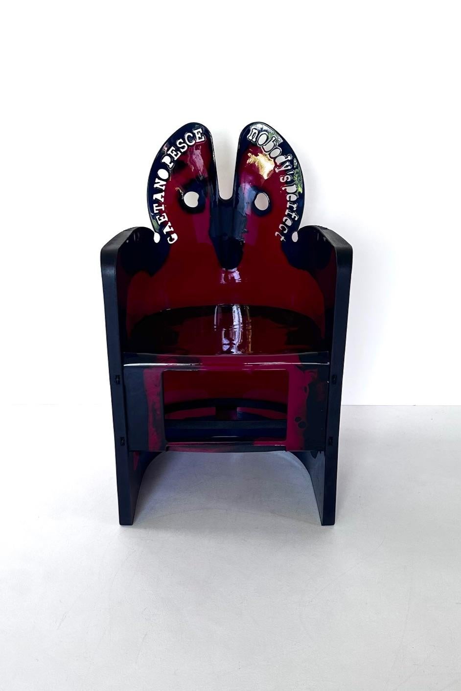 Italian Gaetano Pesce armchair - Nobody's Perfect - Collection , Zerodisegno, 2000's