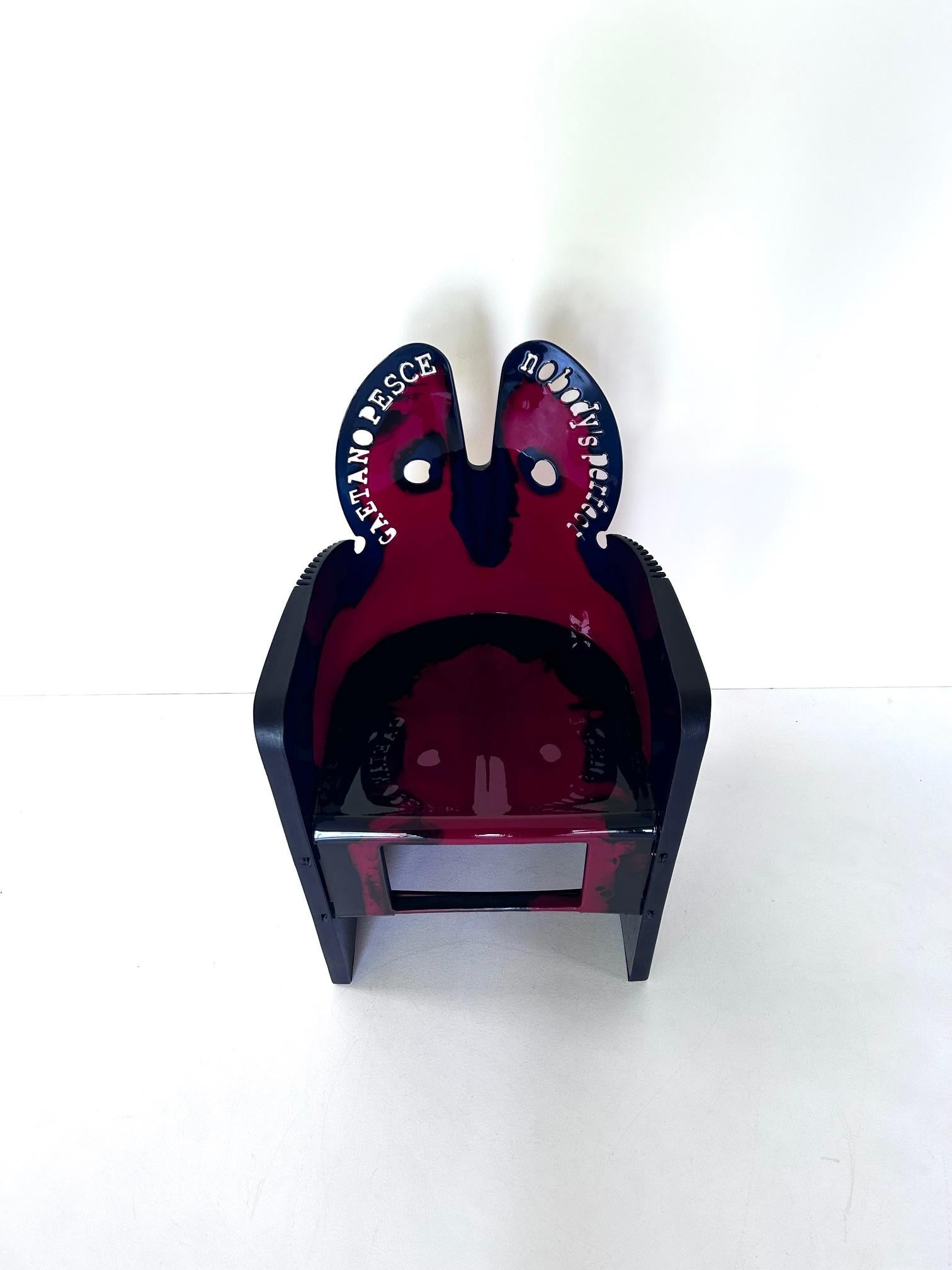 Gaetano Pesce armchair - Nobody's Perfect - Collection , Zerodisegno, 2000's In Excellent Condition In PARIS, FR