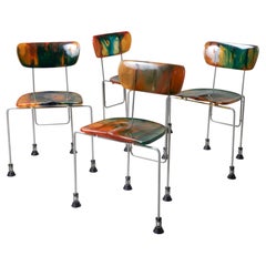 Sedie Broadway di Gaetano Pesce Bernini, set di 4 pezzi