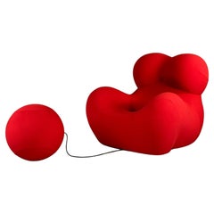 Retro Gaetano Pesce ''Big Mama'' lounge chair and ottoman, serie UP 5/6, 1970s, B&B 