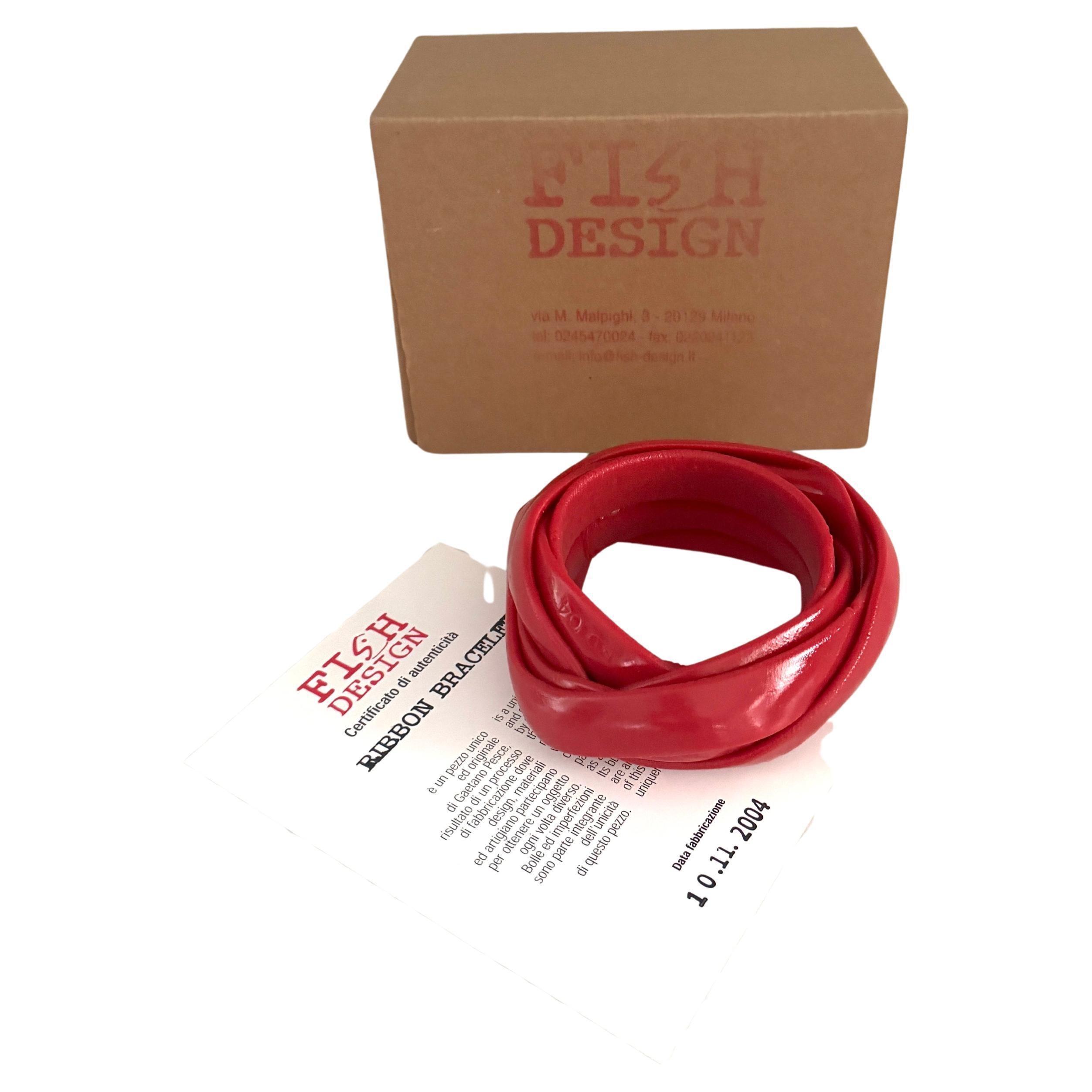 Gaetano Pesce, Armband der Serie "Ribbon", prod. Fischdesign 2004
