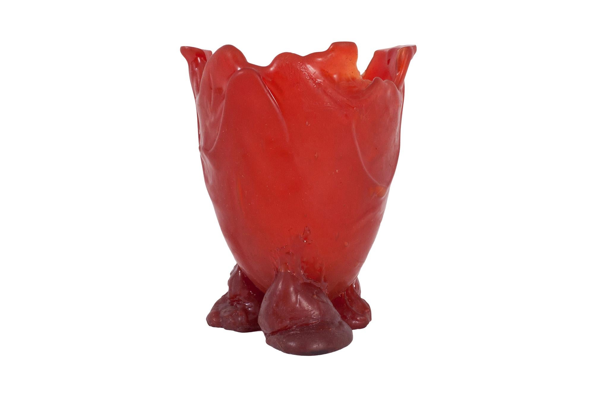 Modern Gaetano Pesce Bright Red Resin Vase, 1996