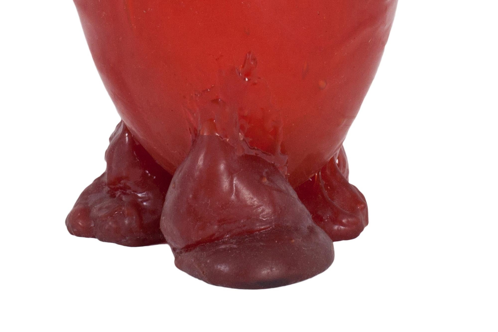 Italian Gaetano Pesce Bright Red Resin Vase, 1996