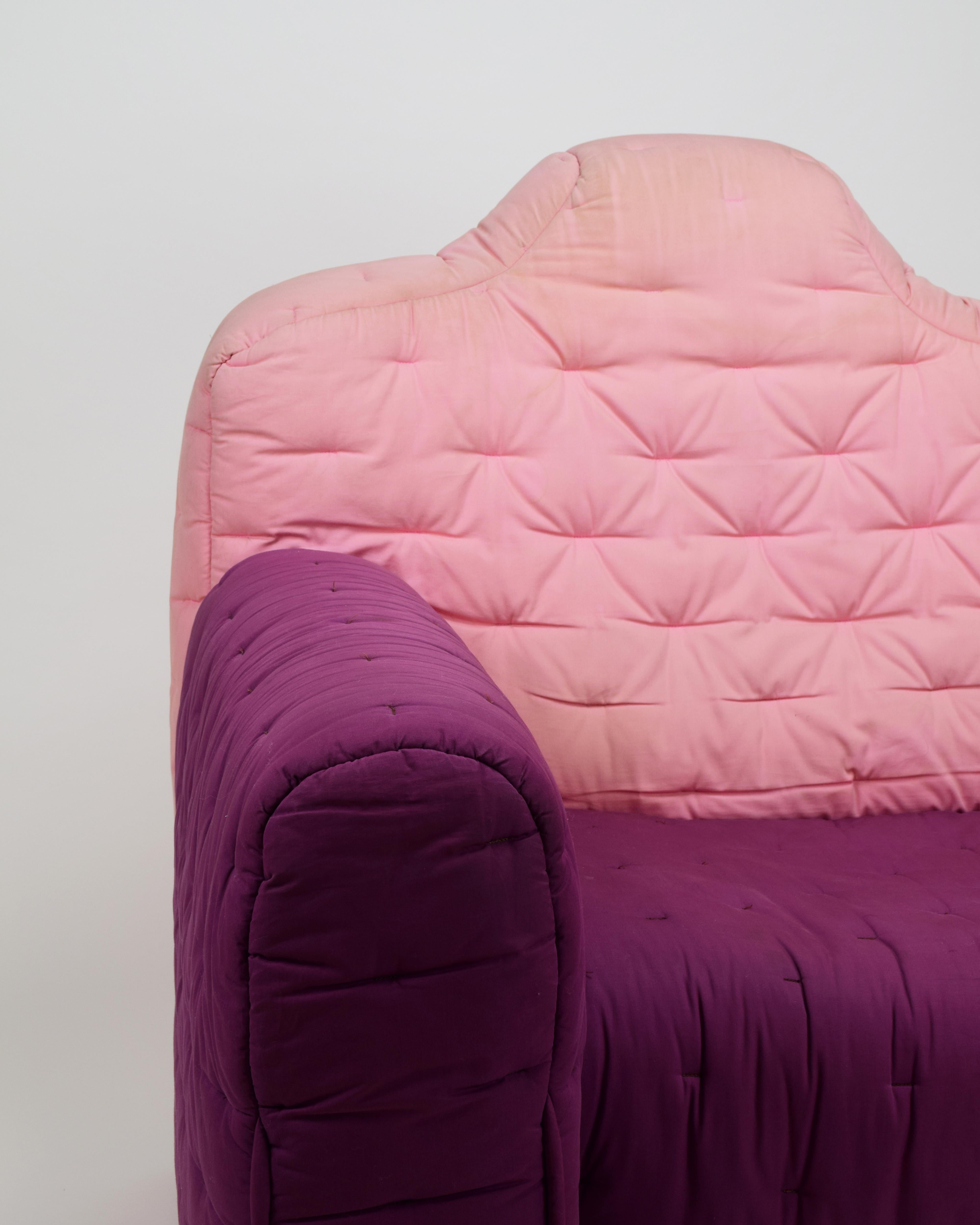 Gaetano Pesce, 'Cannaregio' Armchair, Cassina Italy 1987, Large Pink and Purple For Sale 3