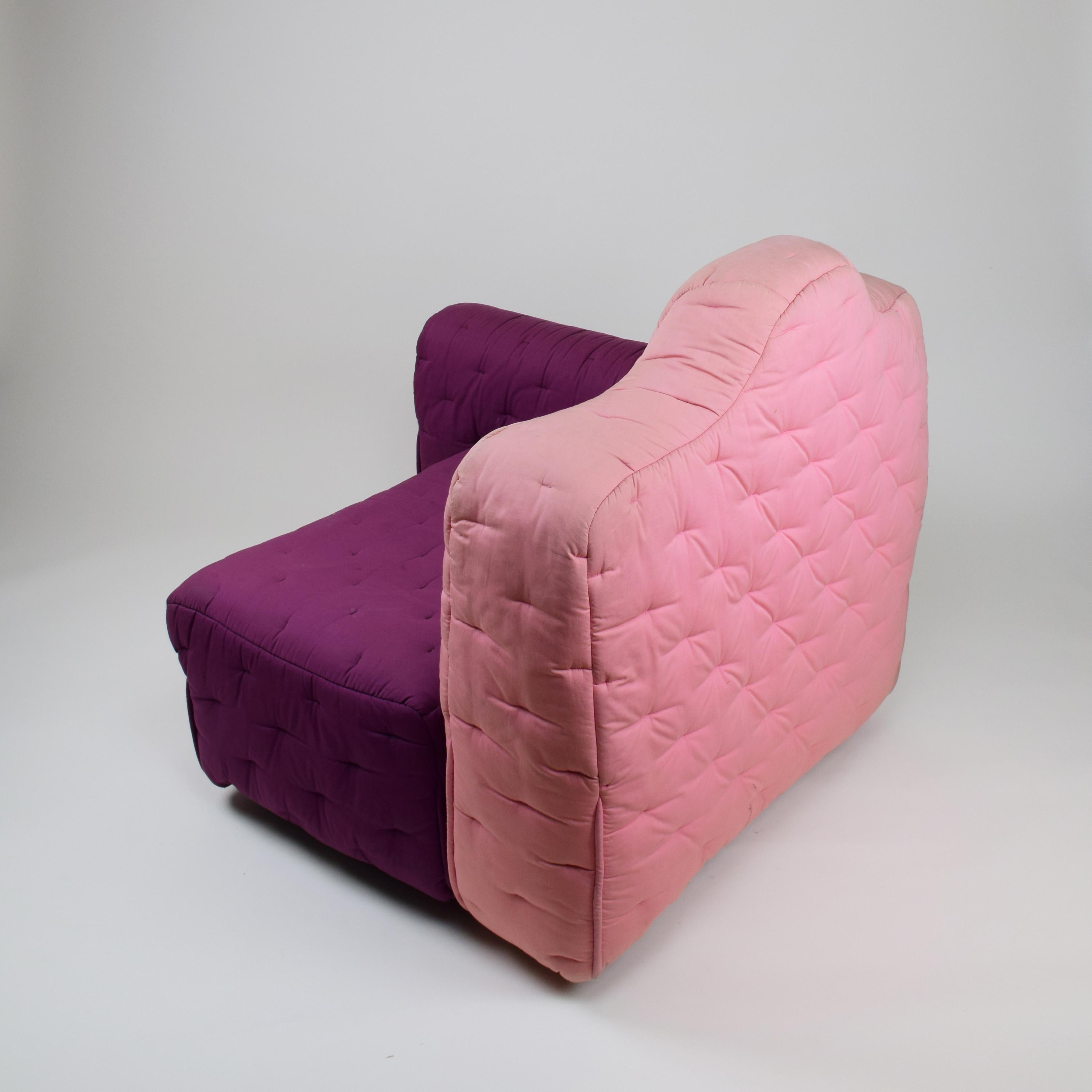 Gaetano Pesce, 'Cannaregio' Armchair, Cassina Italy 1987, Large Pink and Purple For Sale 8
