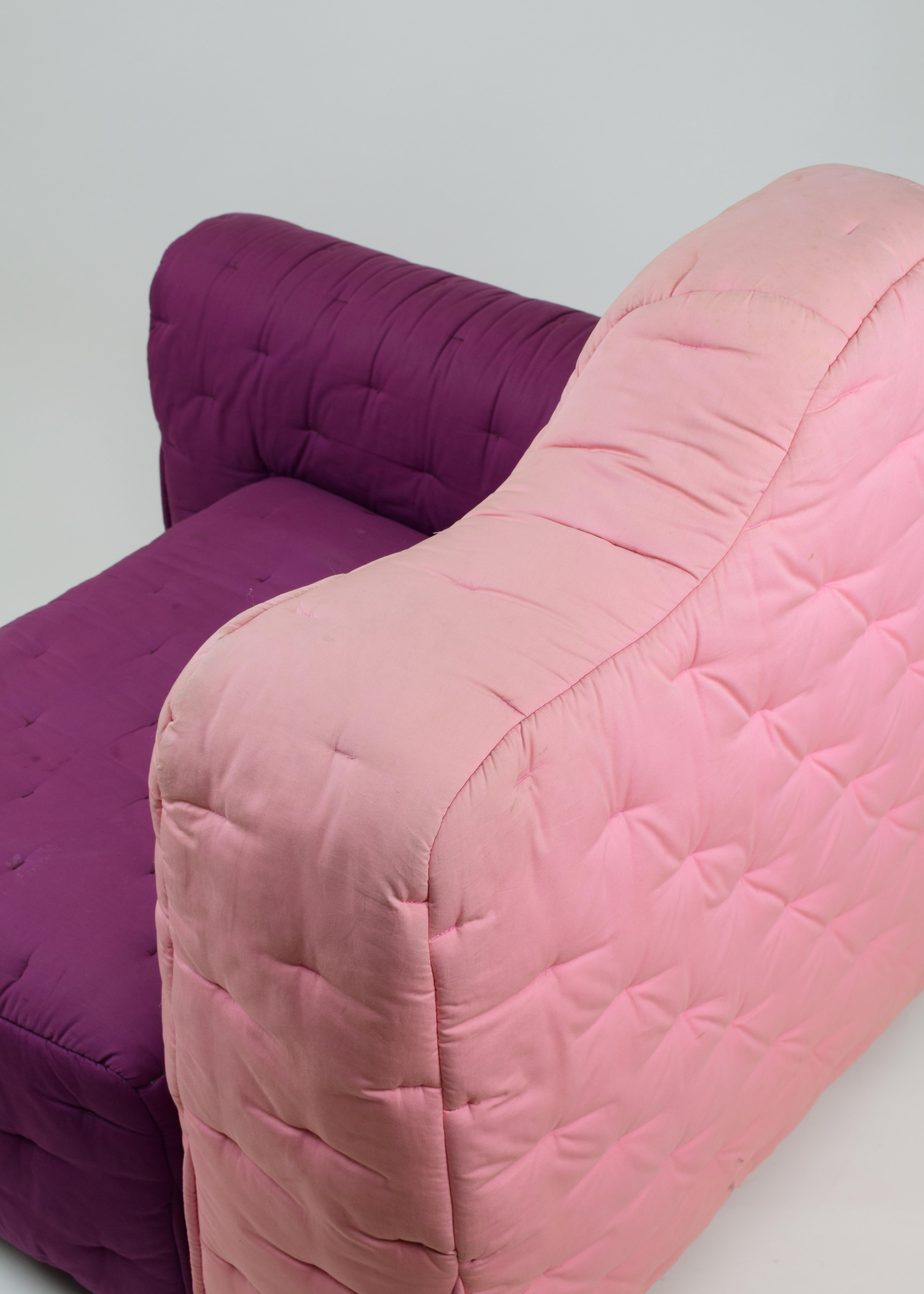 Gaetano Pesce, 'Cannaregio' Armchair, Cassina Italy 1987, Large Pink and Purple For Sale 10