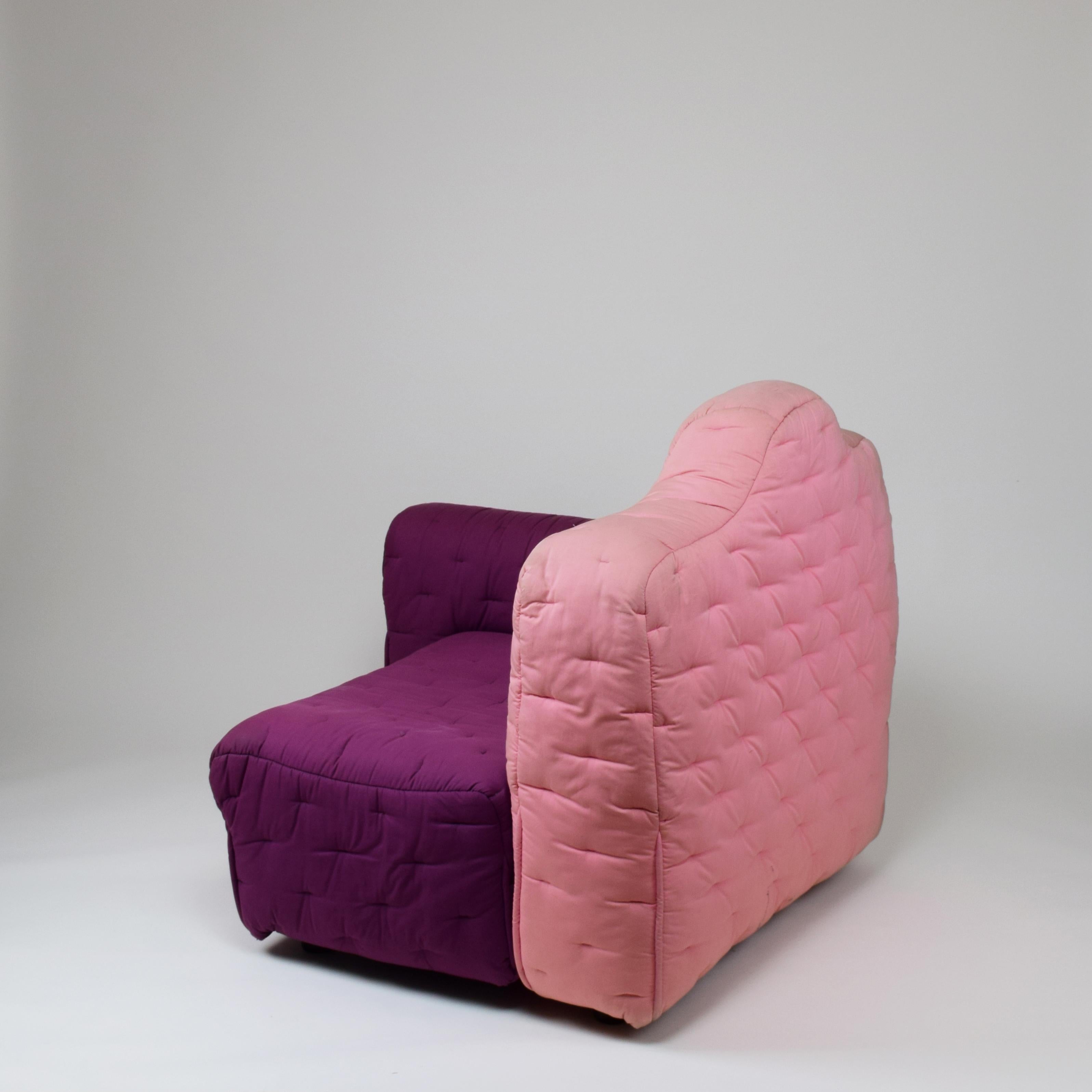 Italian Gaetano Pesce, 'Cannaregio' Armchair, Cassina Italy 1987, Large Pink and Purple For Sale