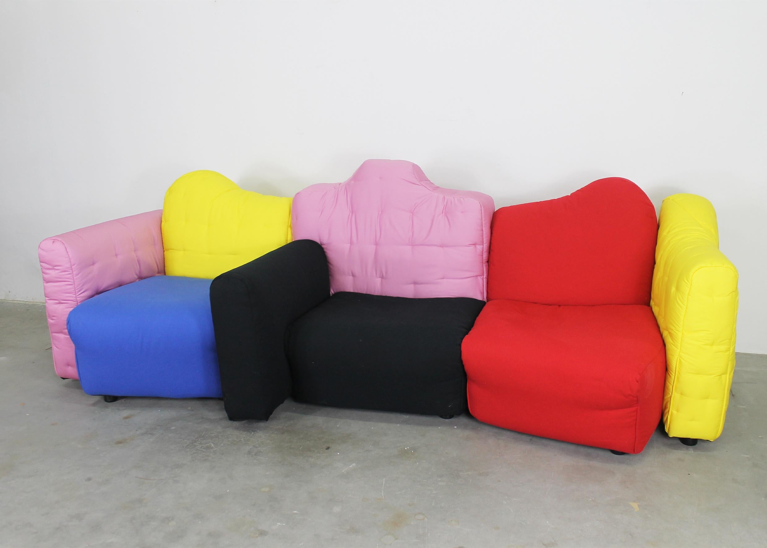 Gaetano Pesce Sofá modular Cannaregio de Cassina Meda Años 80 Otro en venta