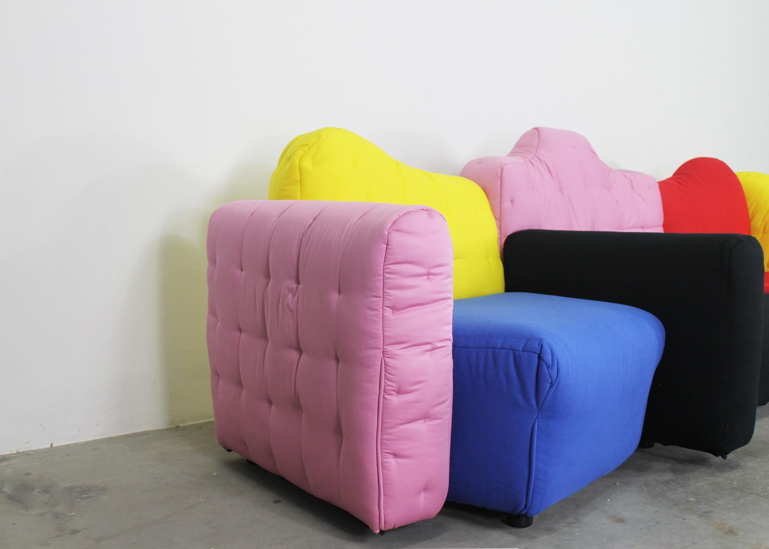 Gaetano Pesce Sofá modular Cannaregio de Cassina Meda Años 80 en Excelente estado para la venta en Montecatini Terme, IT