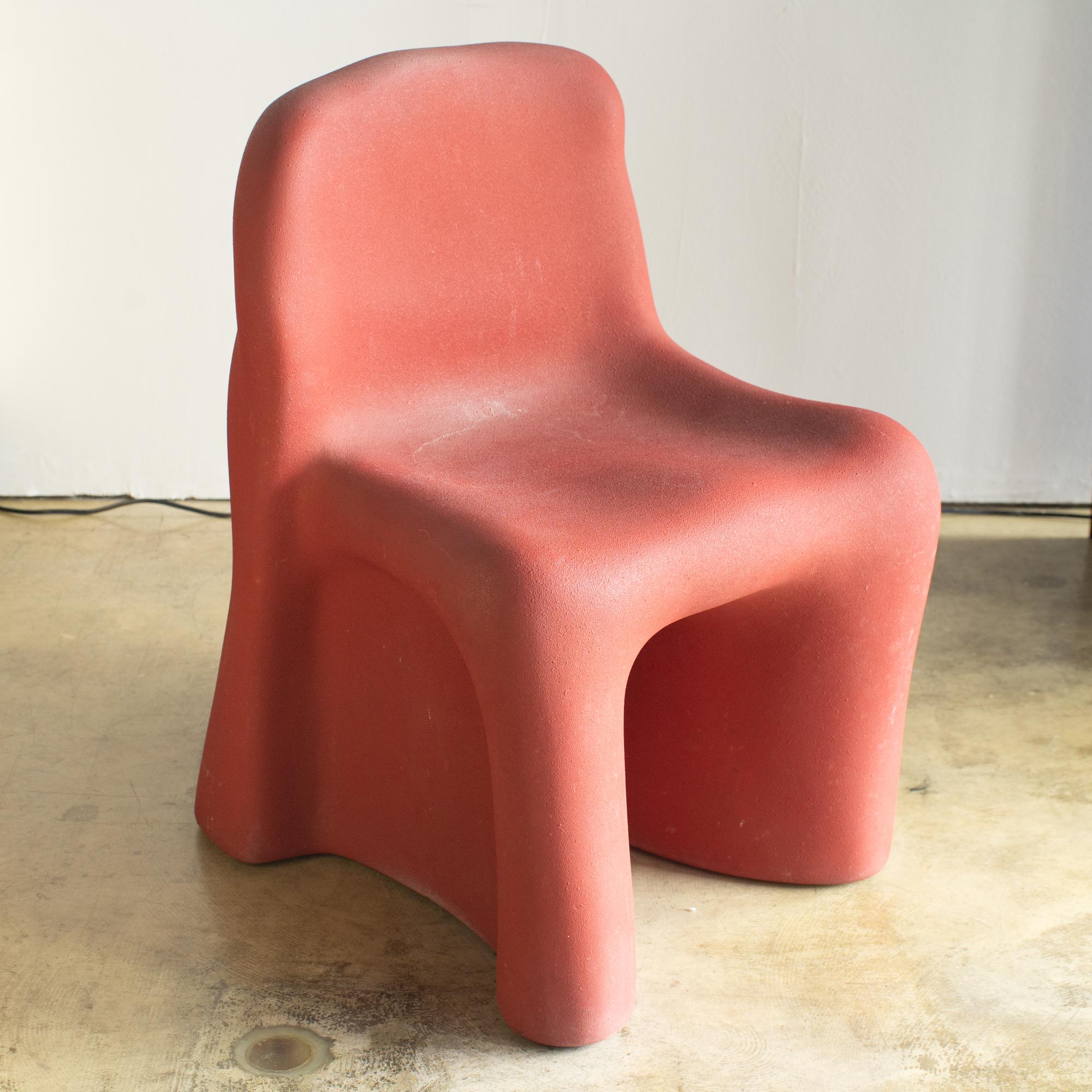 Gaetano Pesce chair for Cassina.
Model: Dalila Due
Plastic painted in dark red. Rare chair in the style of Gaetano Pesce 's Radicale era. It's dark and decadent.  
 



 