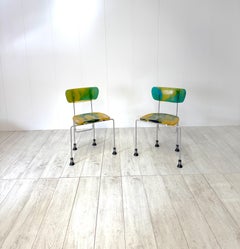 Gaetano Pesce, Pair of chairs mod. 543 Broadway, prod. Bernini 1993